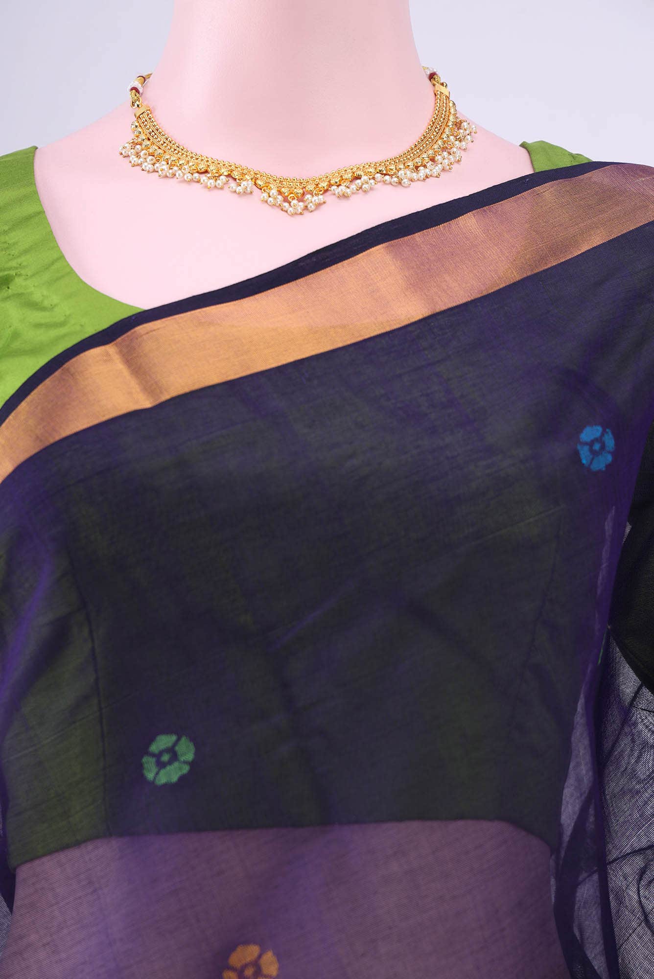 Burgundy Uppada Silk Saree
