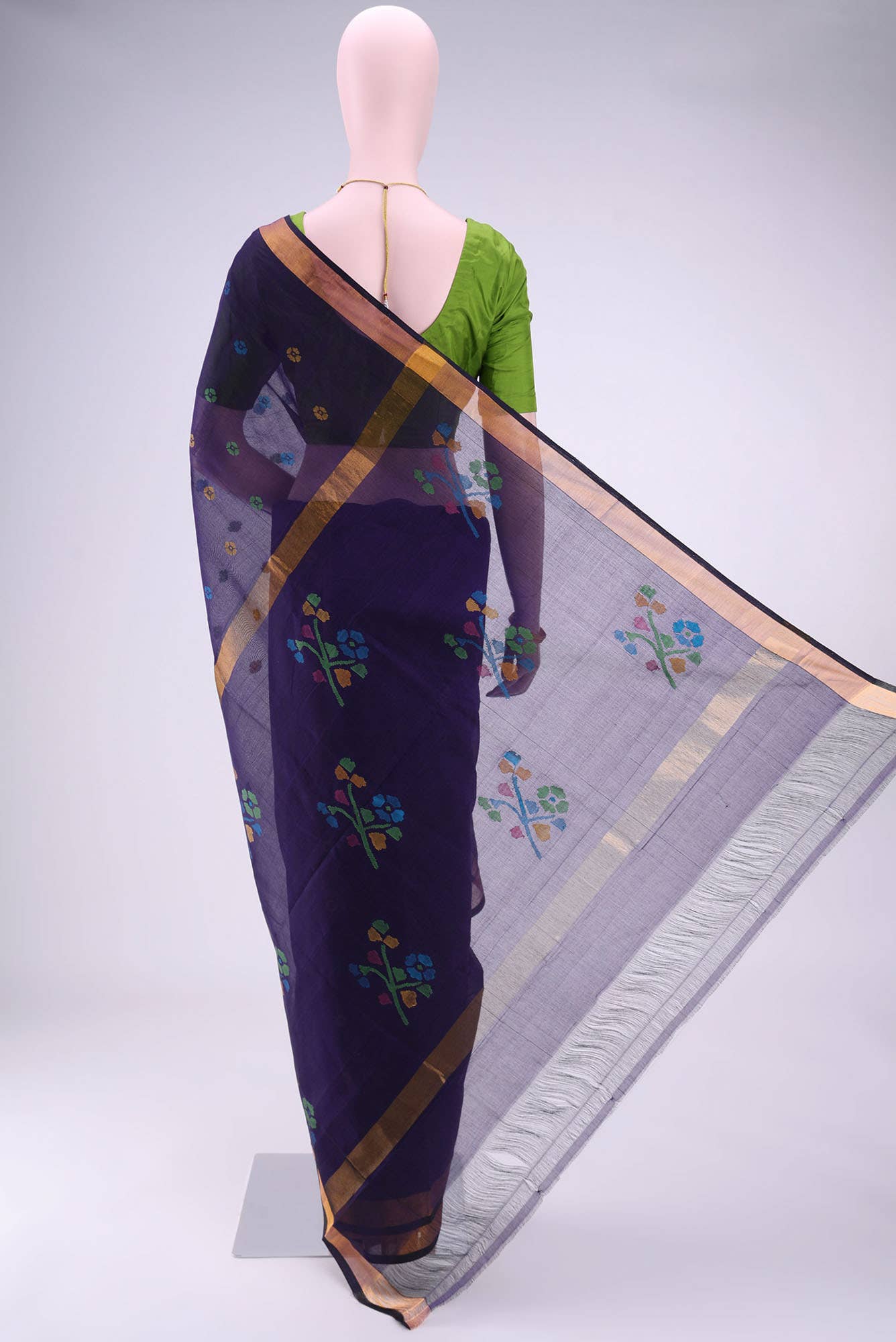 Burgundy Uppada Silk Saree