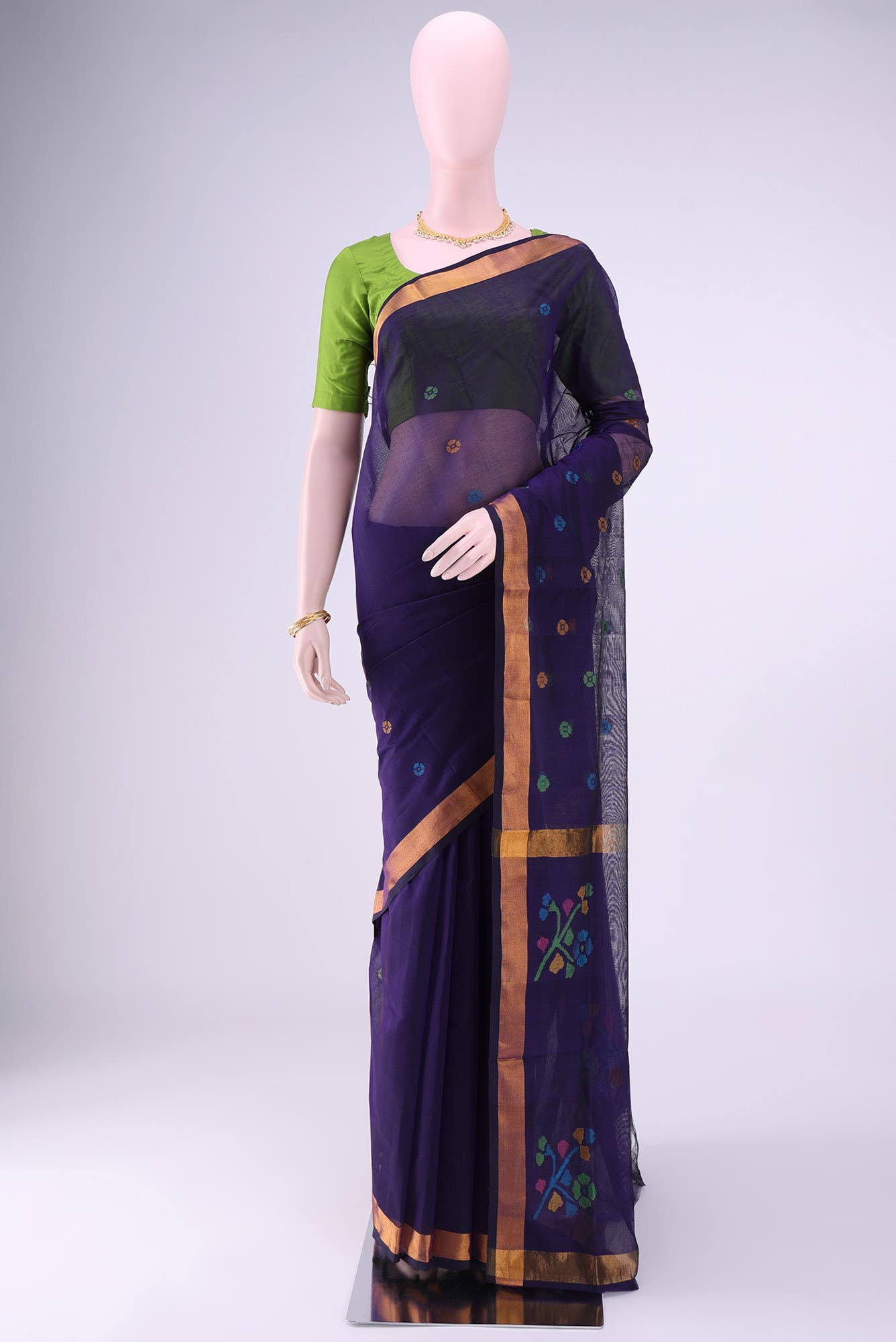 Burgundy Uppada Silk Saree