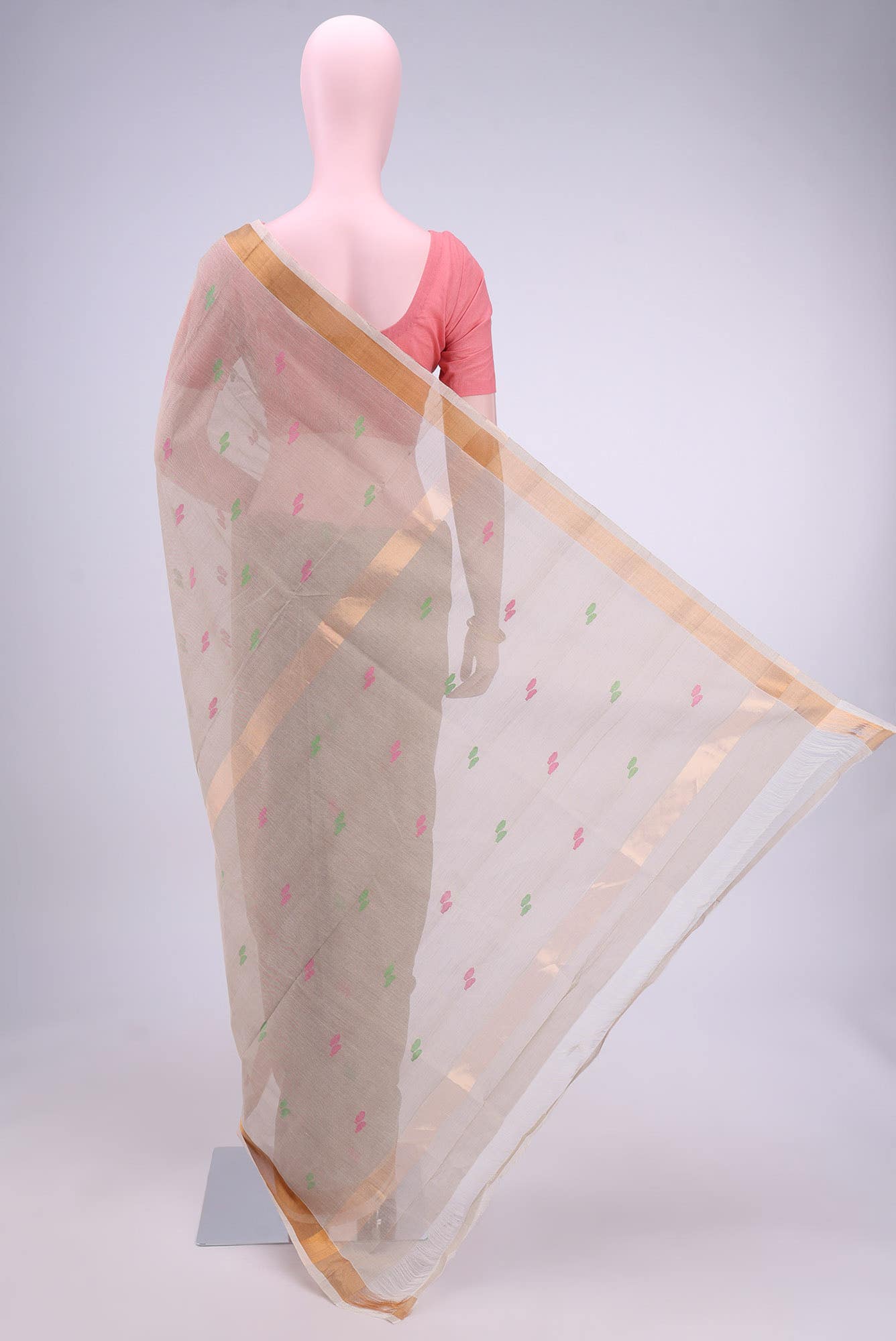 Beige Uppada Silk Saree
