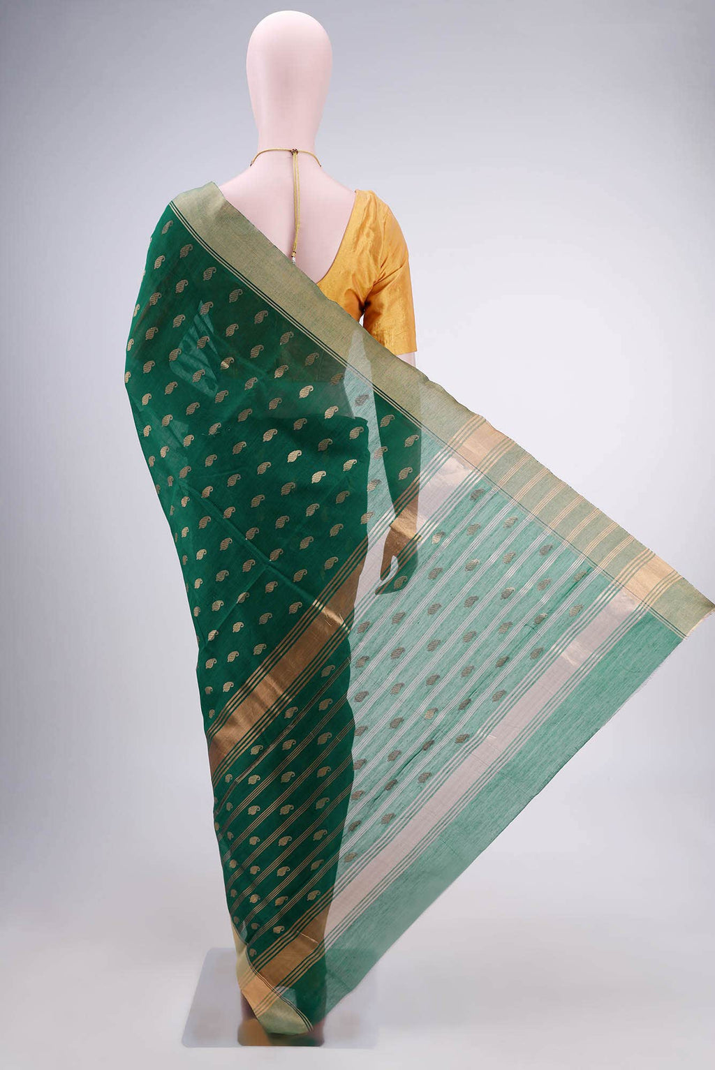 Green Chanderi Silk Saree