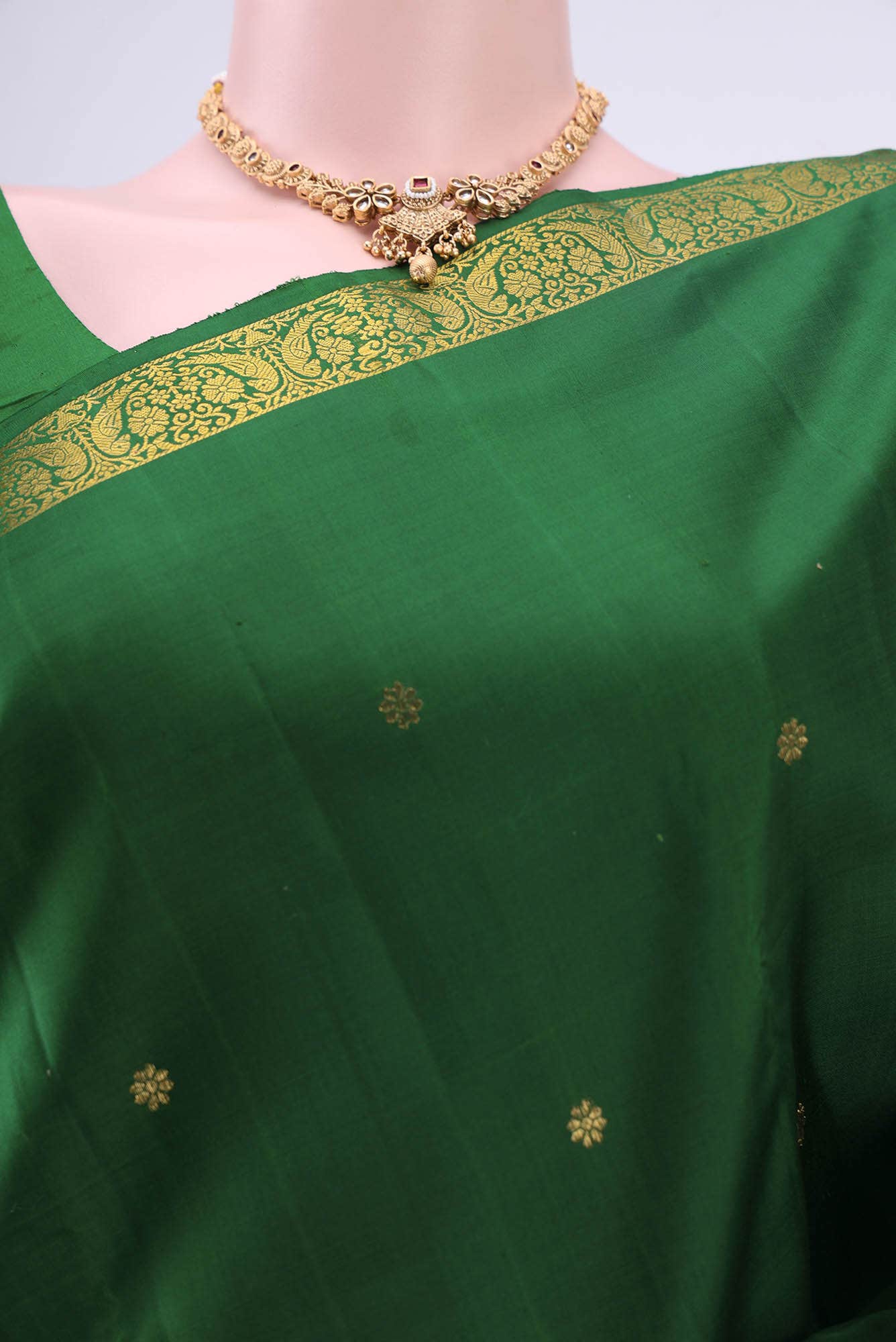 Green Kanchipuram Silk Saree