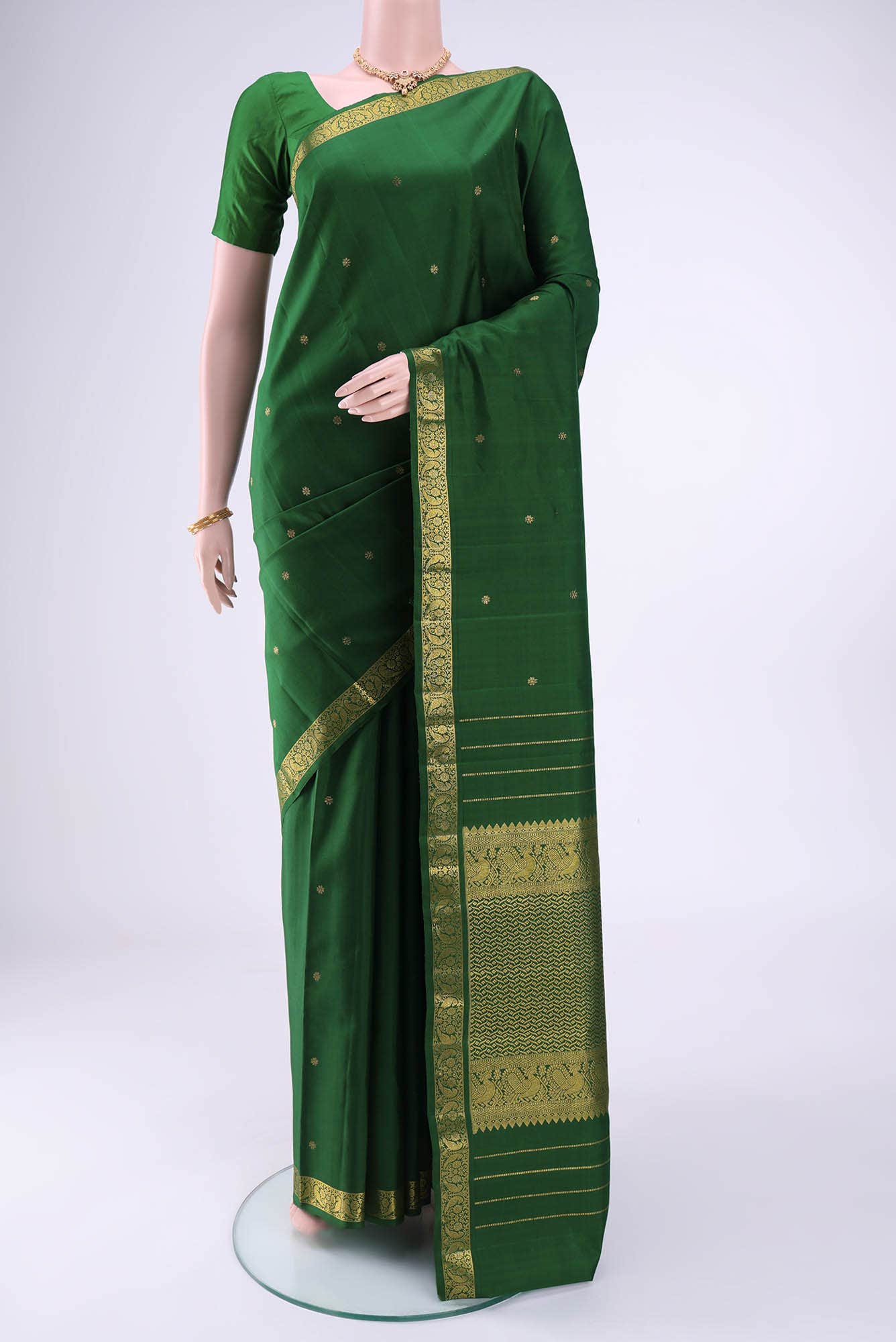 Green Kanchipuram Silk Saree