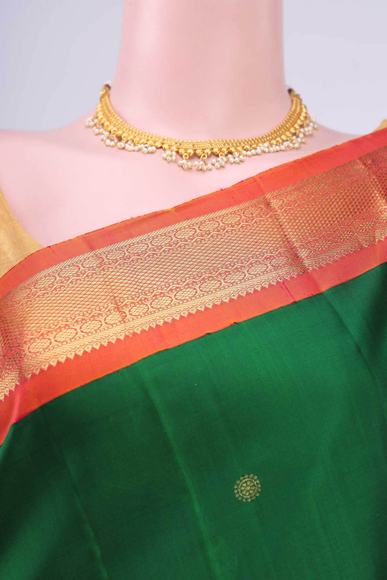 Green Kanchipuram Saree