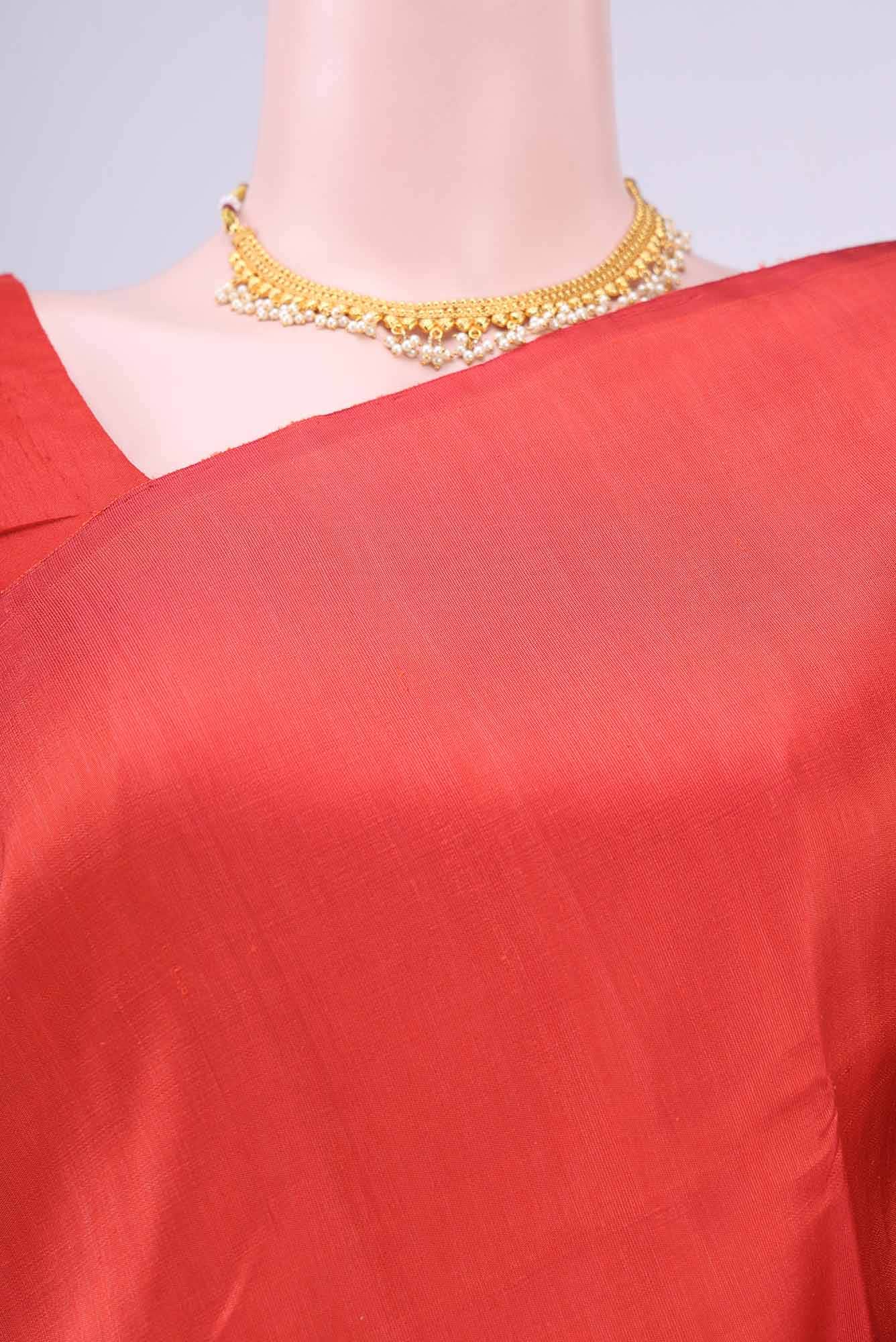 Pure Silk Pure Zari Red Kanchipuram Saree