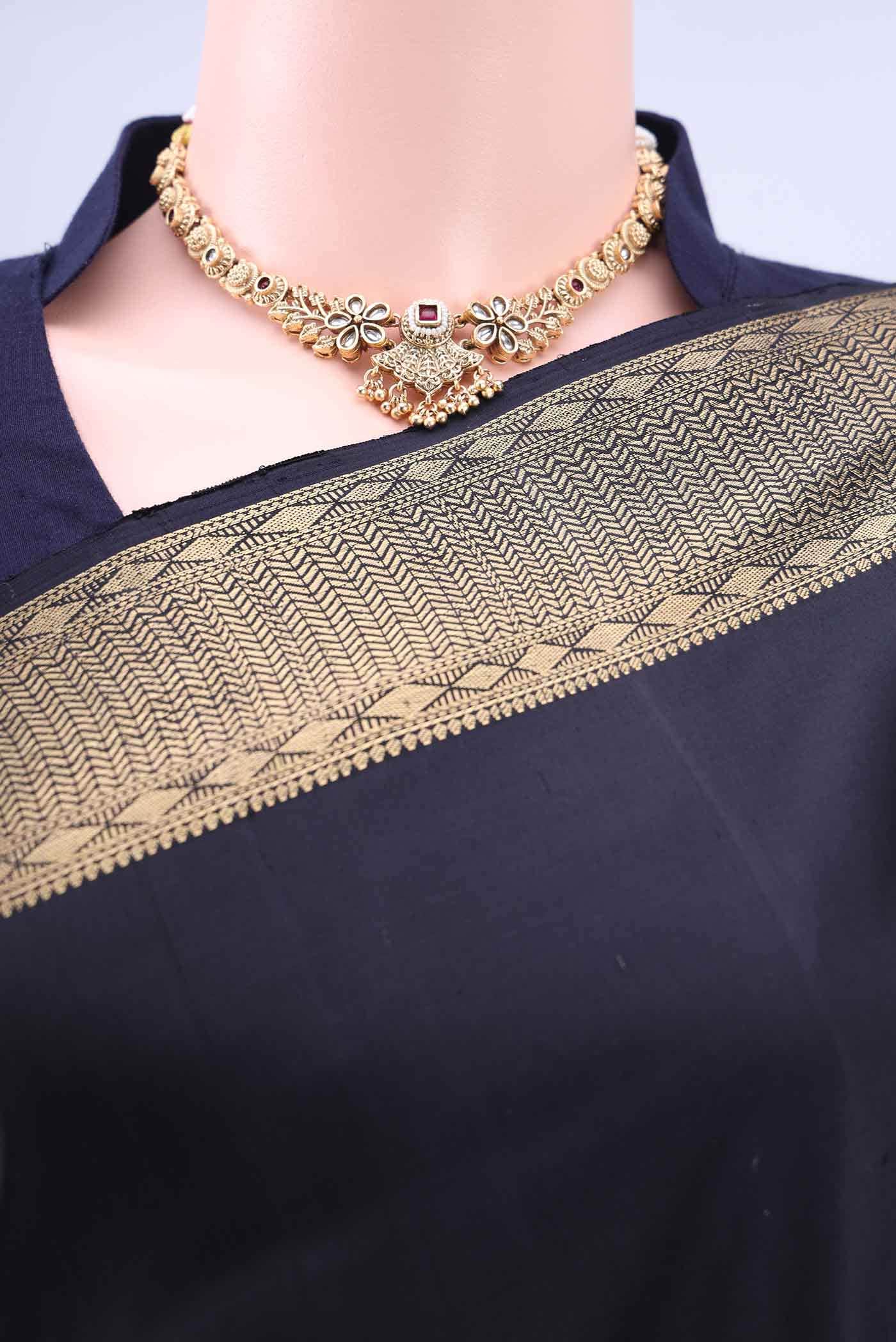 Black Uppada Silk Saree