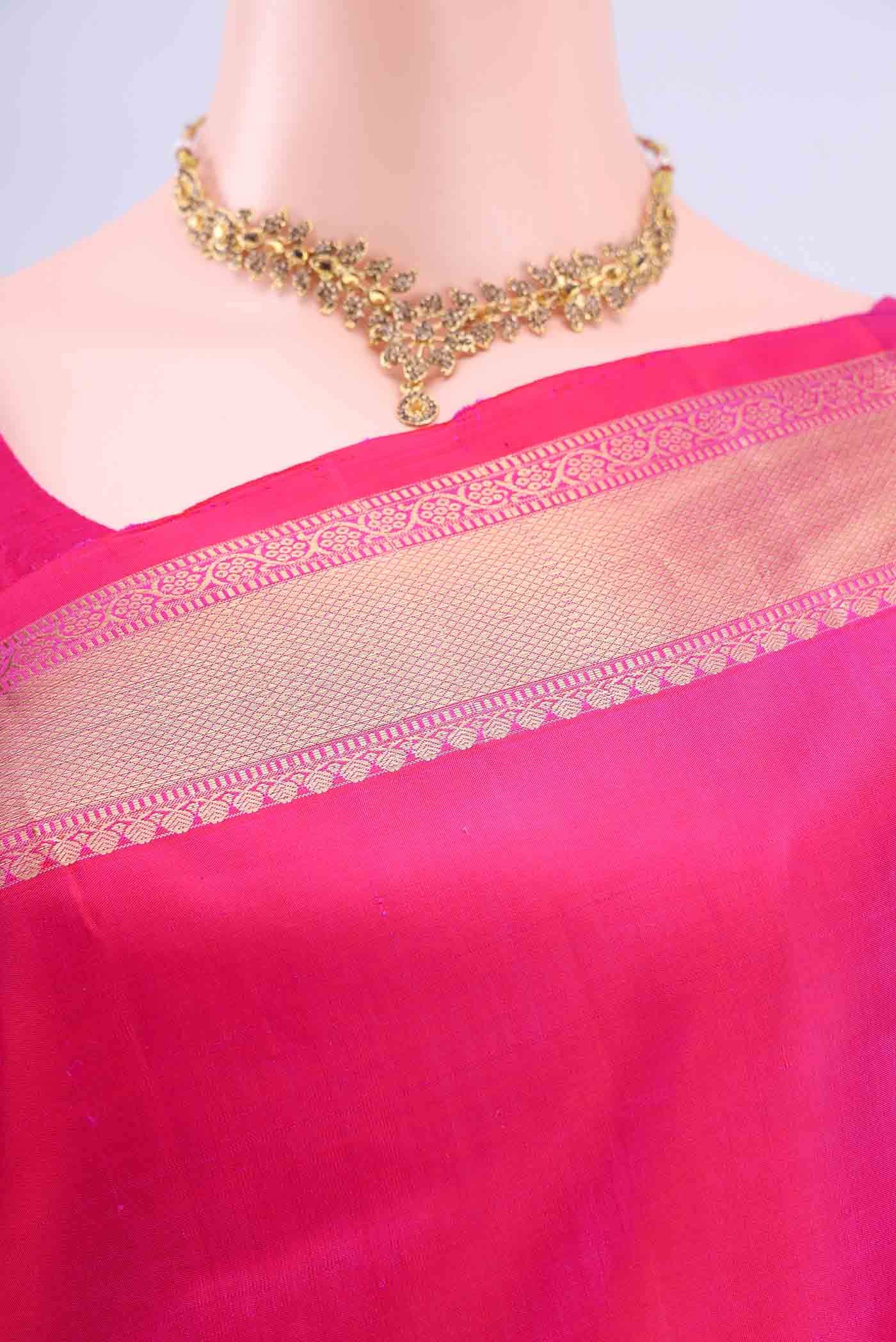 Pink Coimbatore Silk Cotton Saree