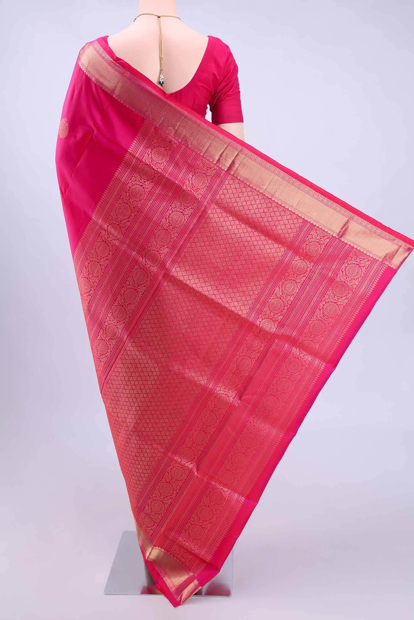 Pink Coimbatore Silk Cotton Saree