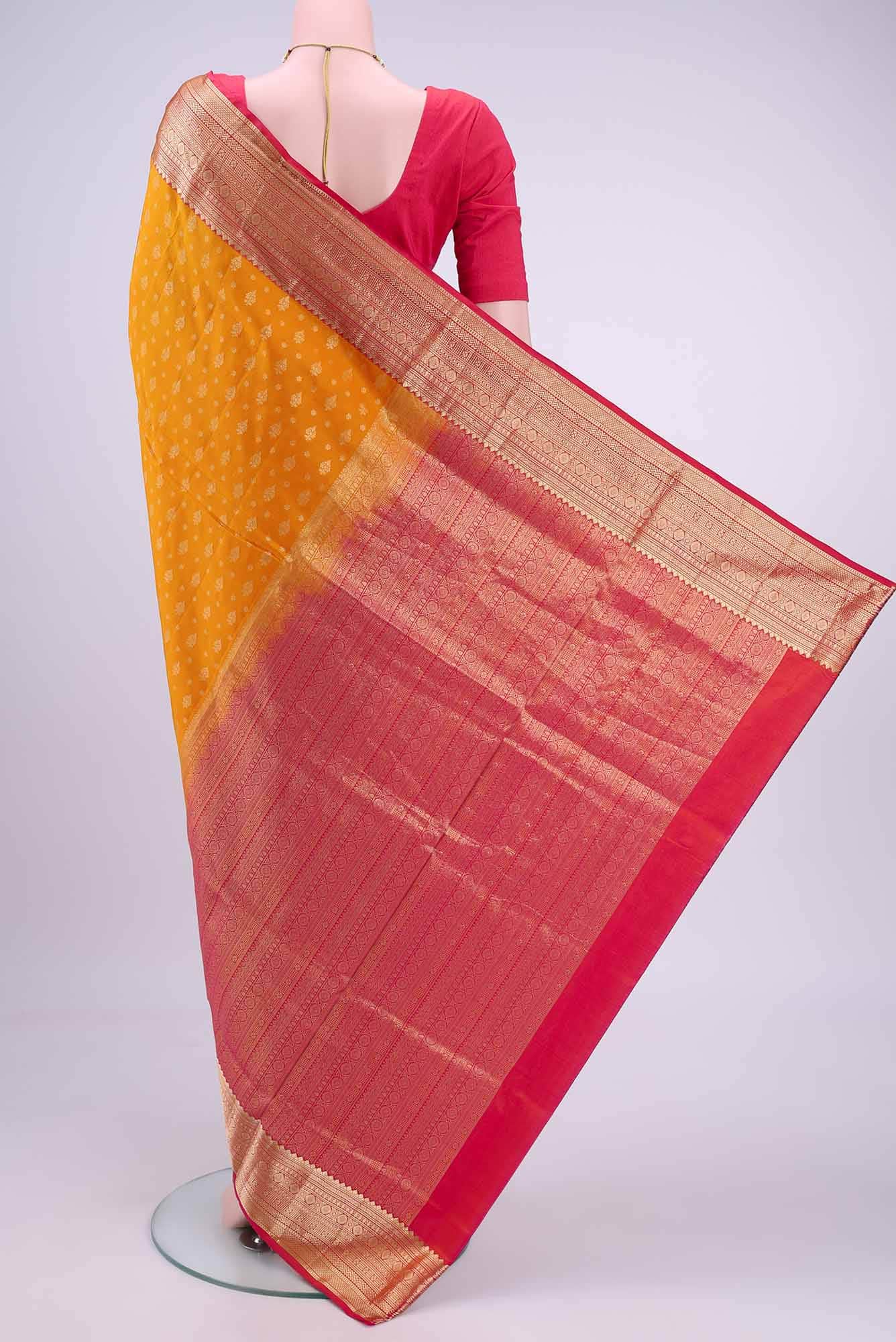 Yellow Uppada Silk Saree