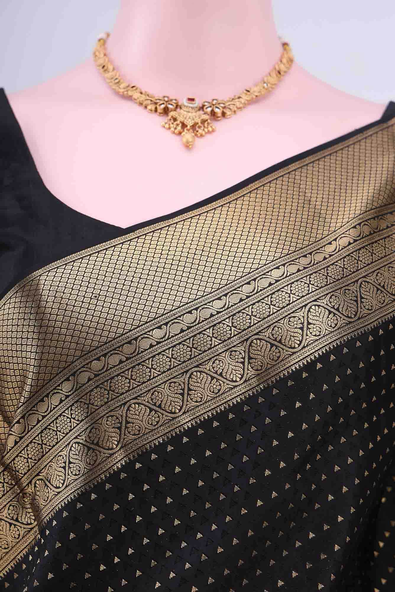 Black Uppada Silk Saree