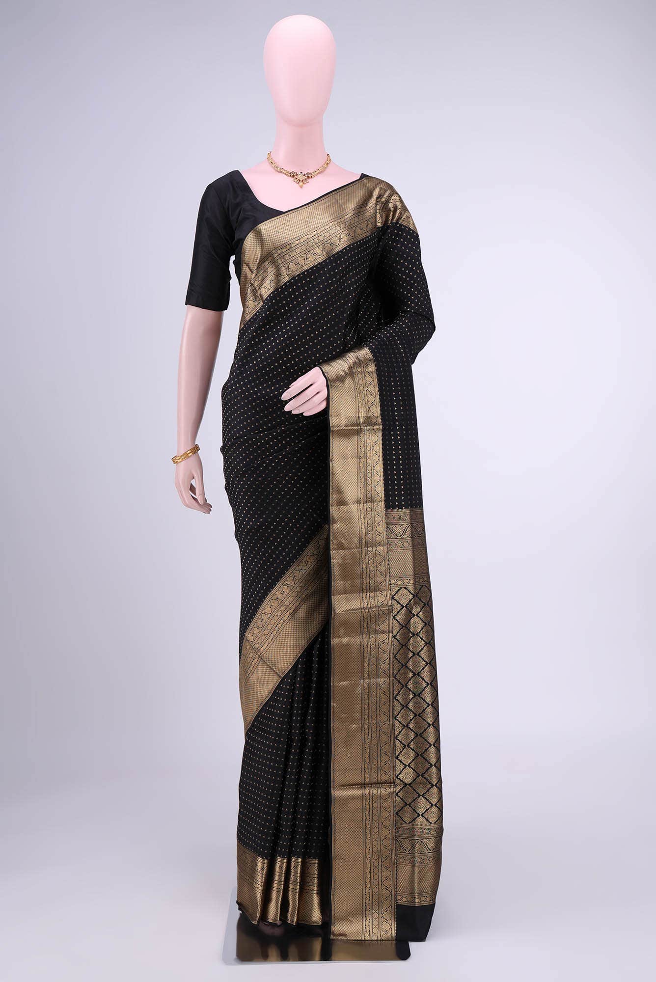 Black Uppada Silk Saree
