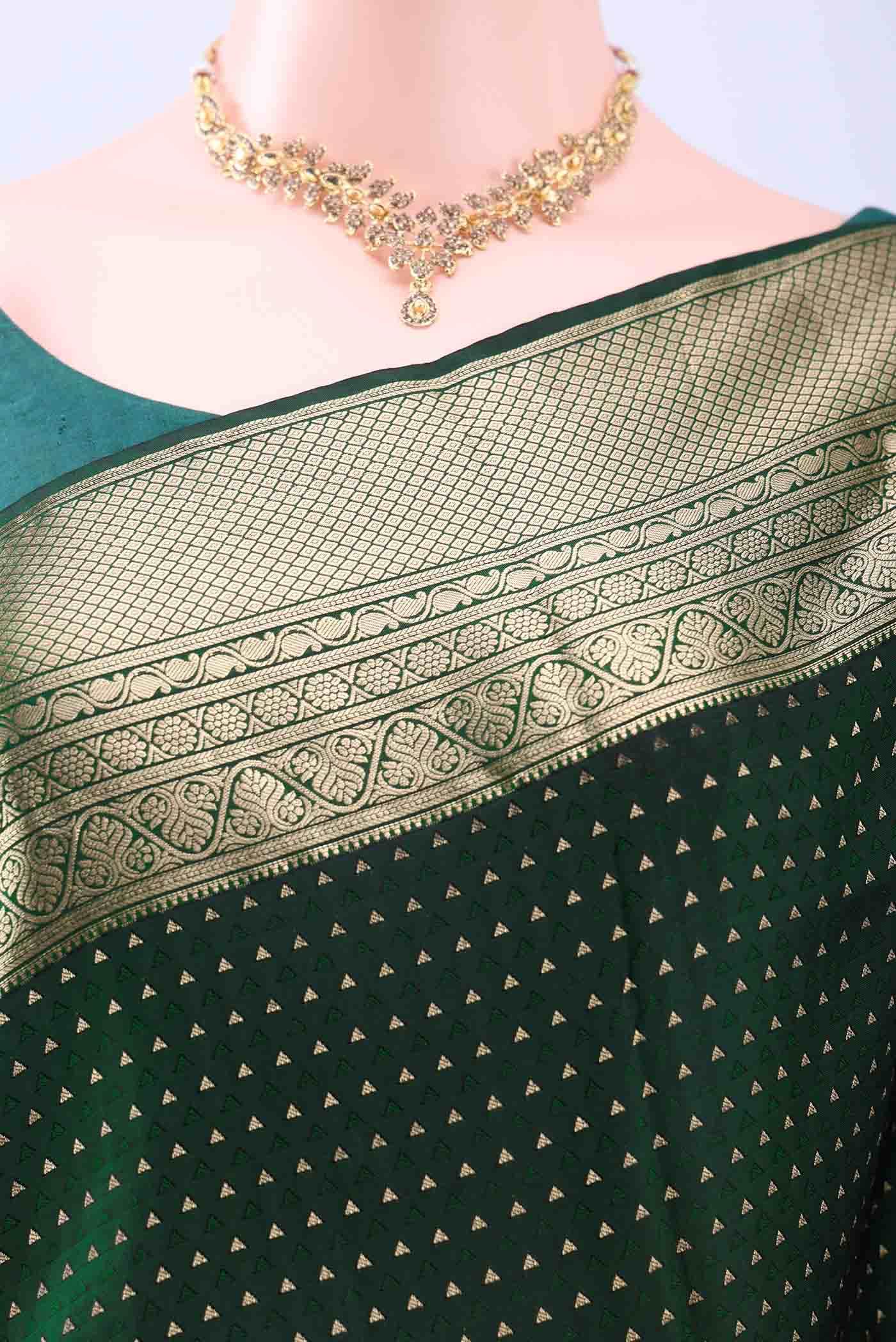 Pickle Green Uppada Silk Saree