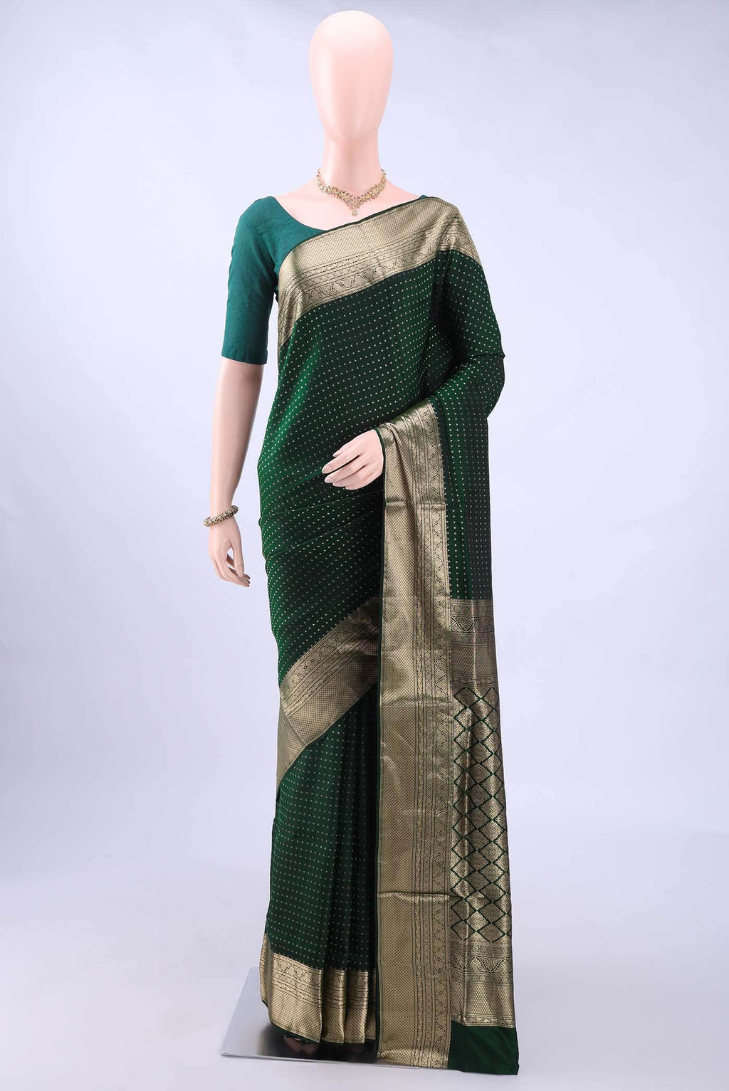 Pickle Green Uppada Silk Saree