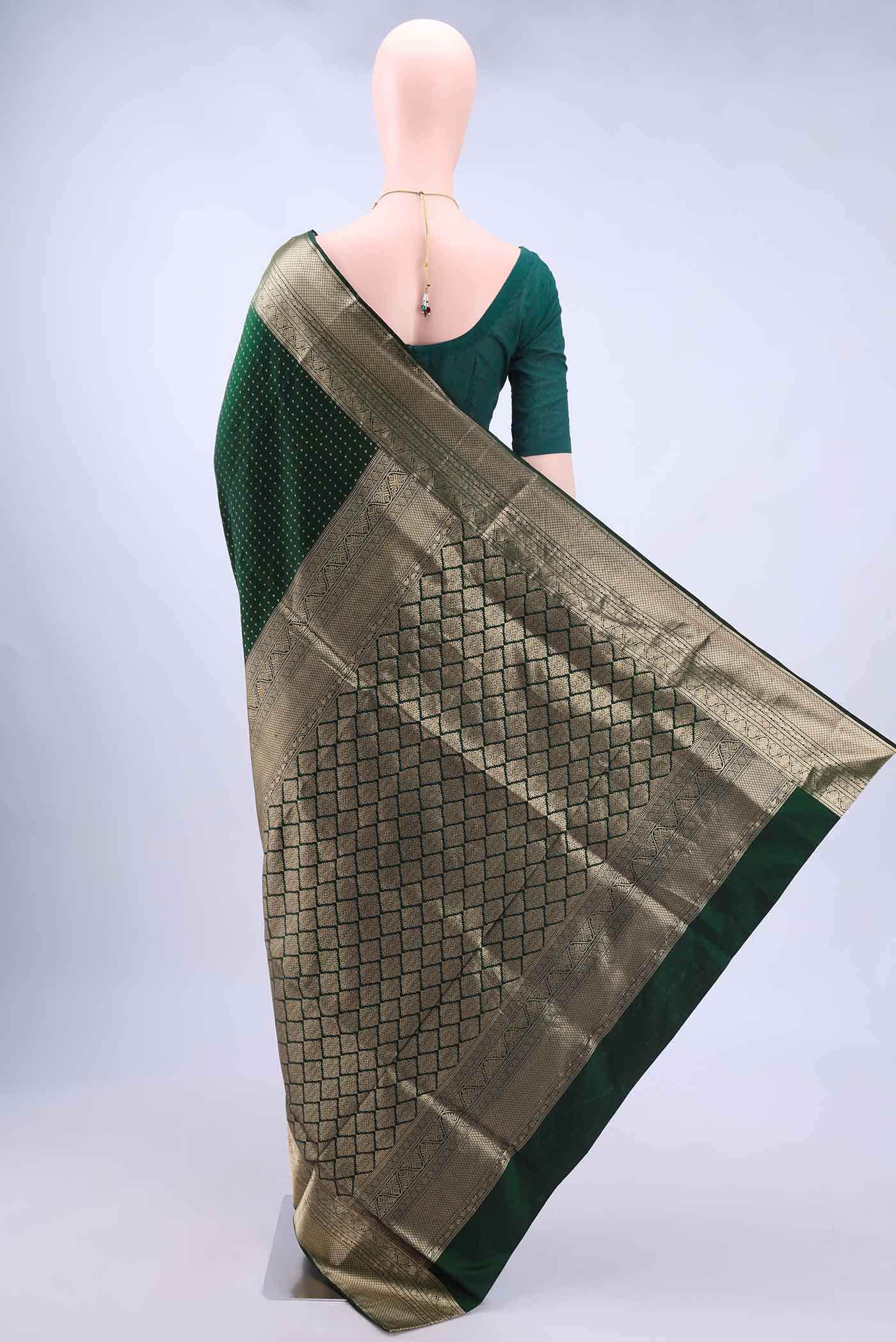Pickle Green Uppada Silk Saree