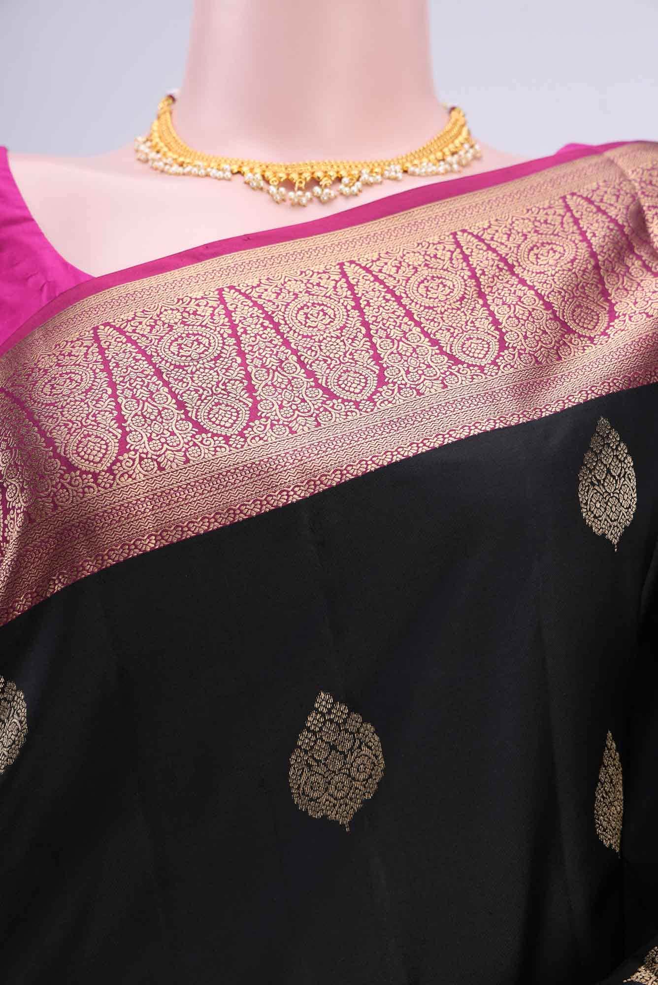 Black Uppada Silk Saree
