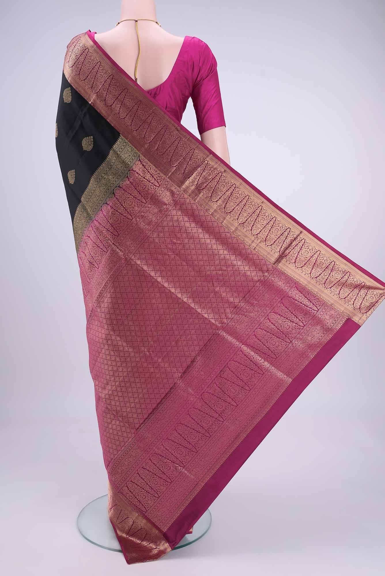 Black Uppada Silk Saree