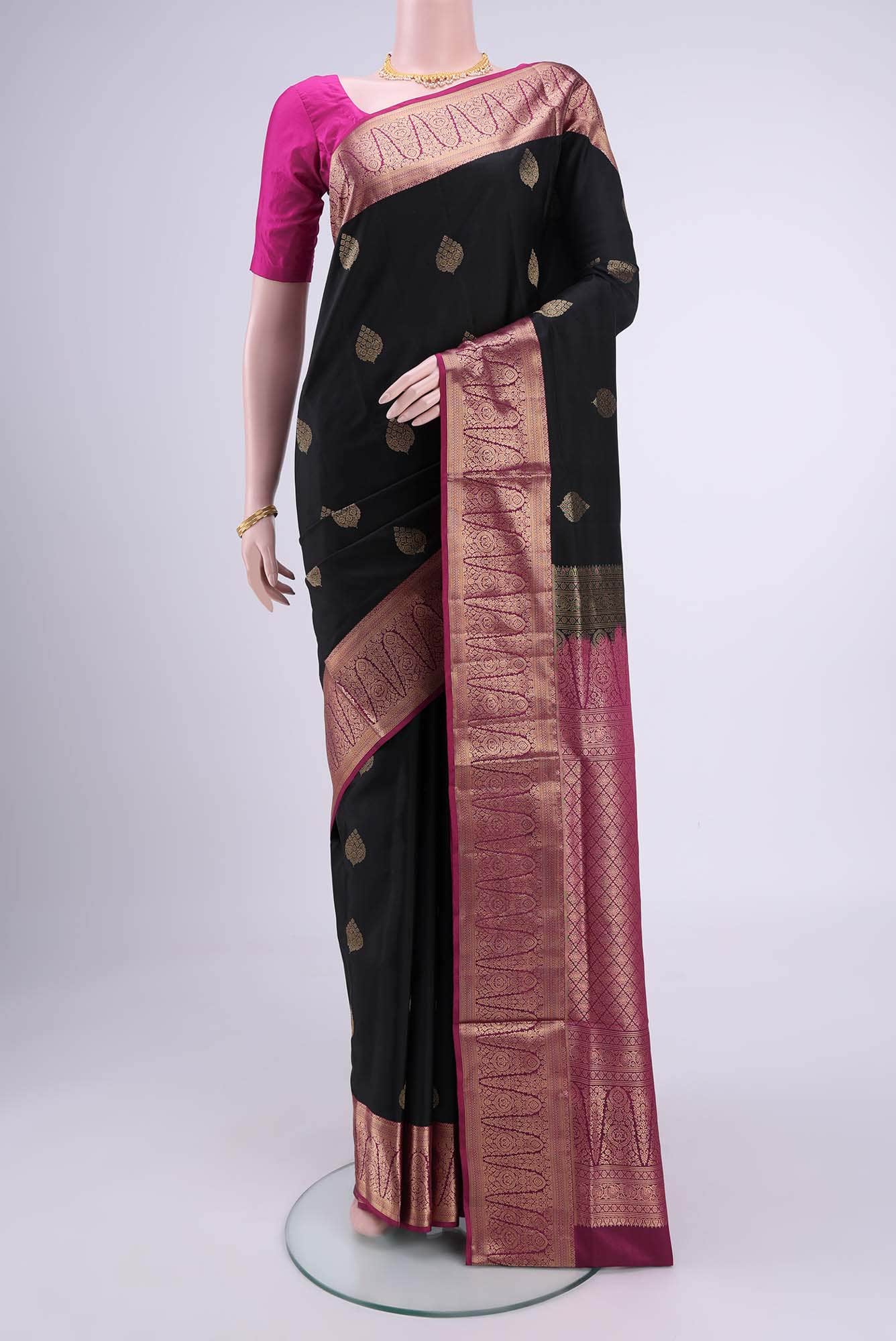 Black Uppada Silk Saree