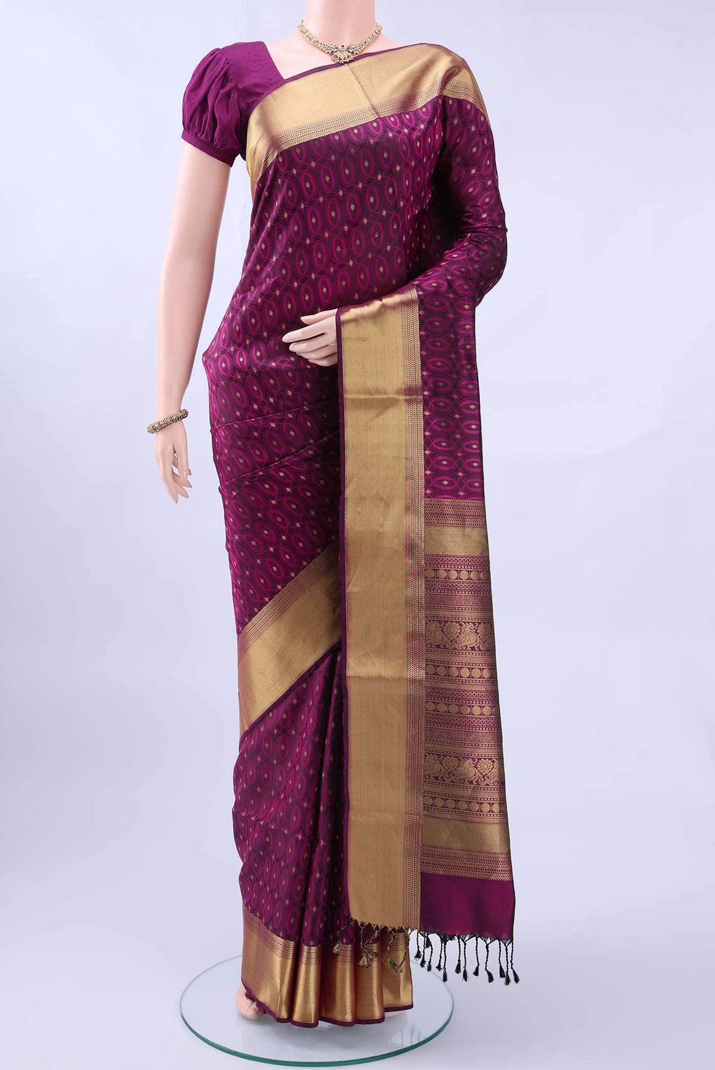 Magenta Soft Silk Saree
