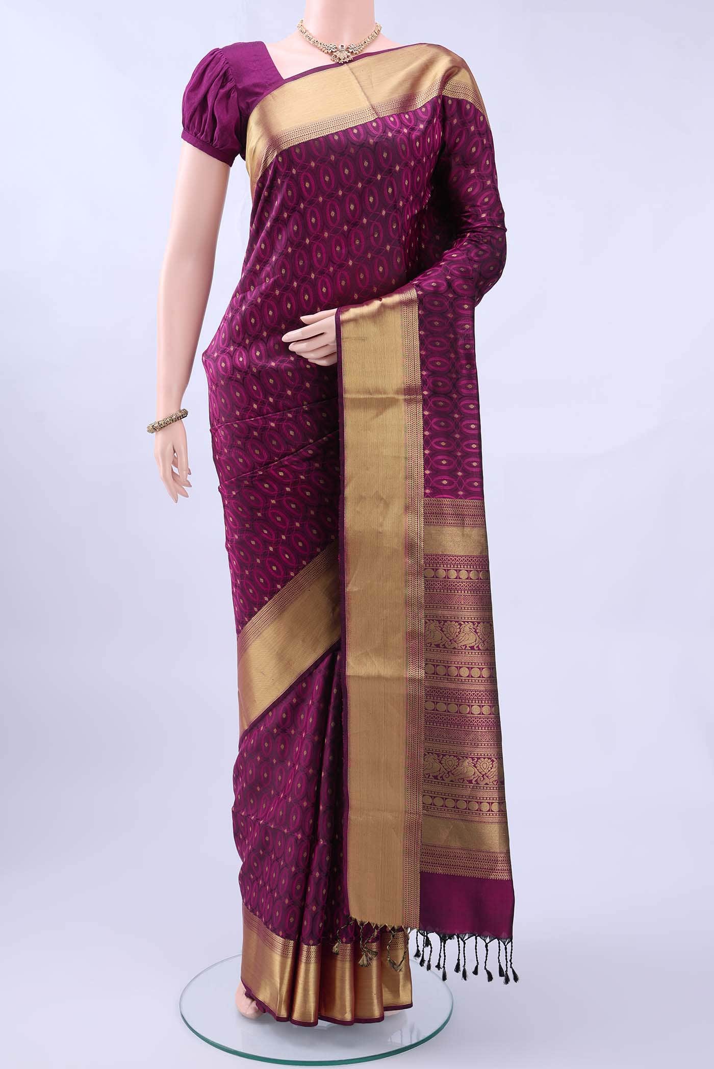 Magenta Soft Silk Saree