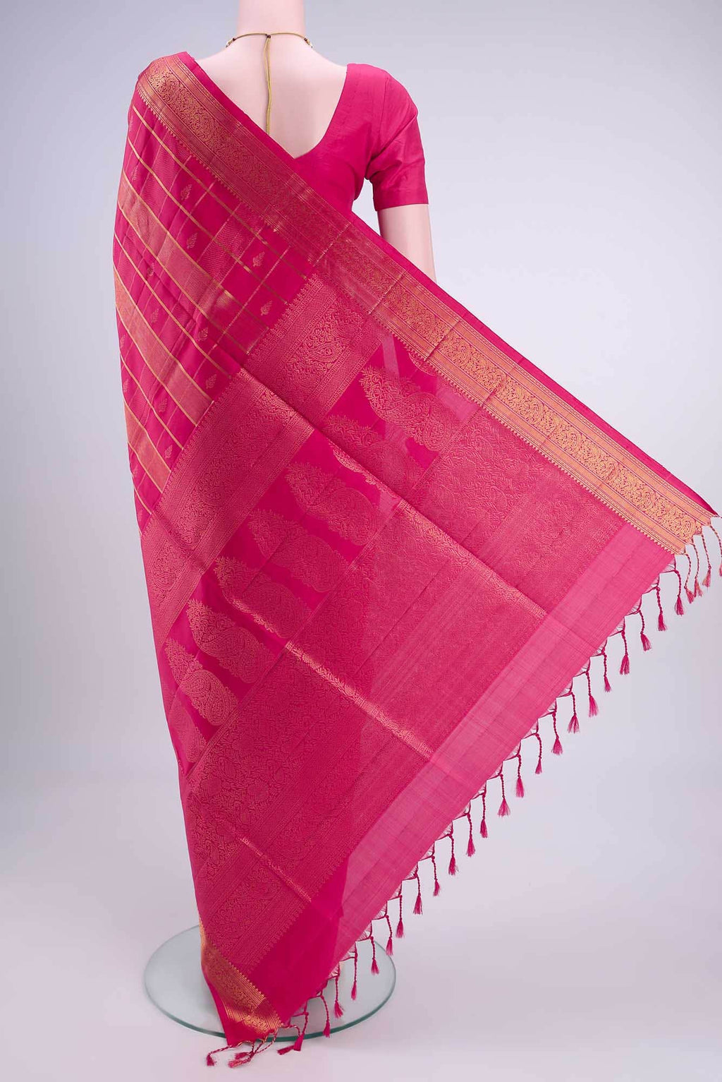 Imperial Pink Soft Silk Saree