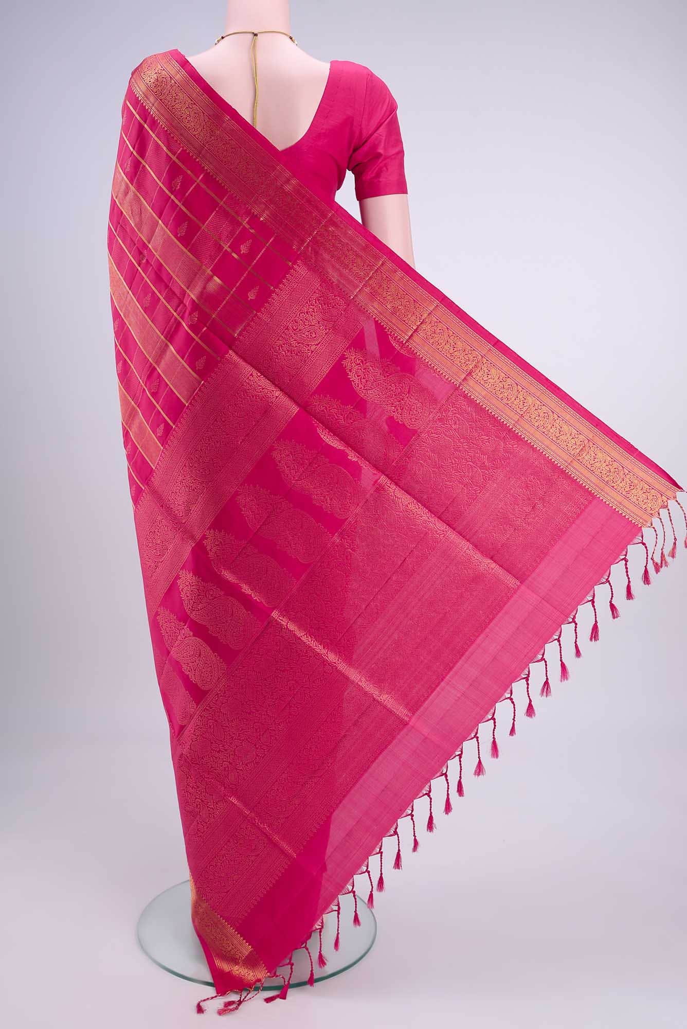 Imperial Pink Soft Silk Saree