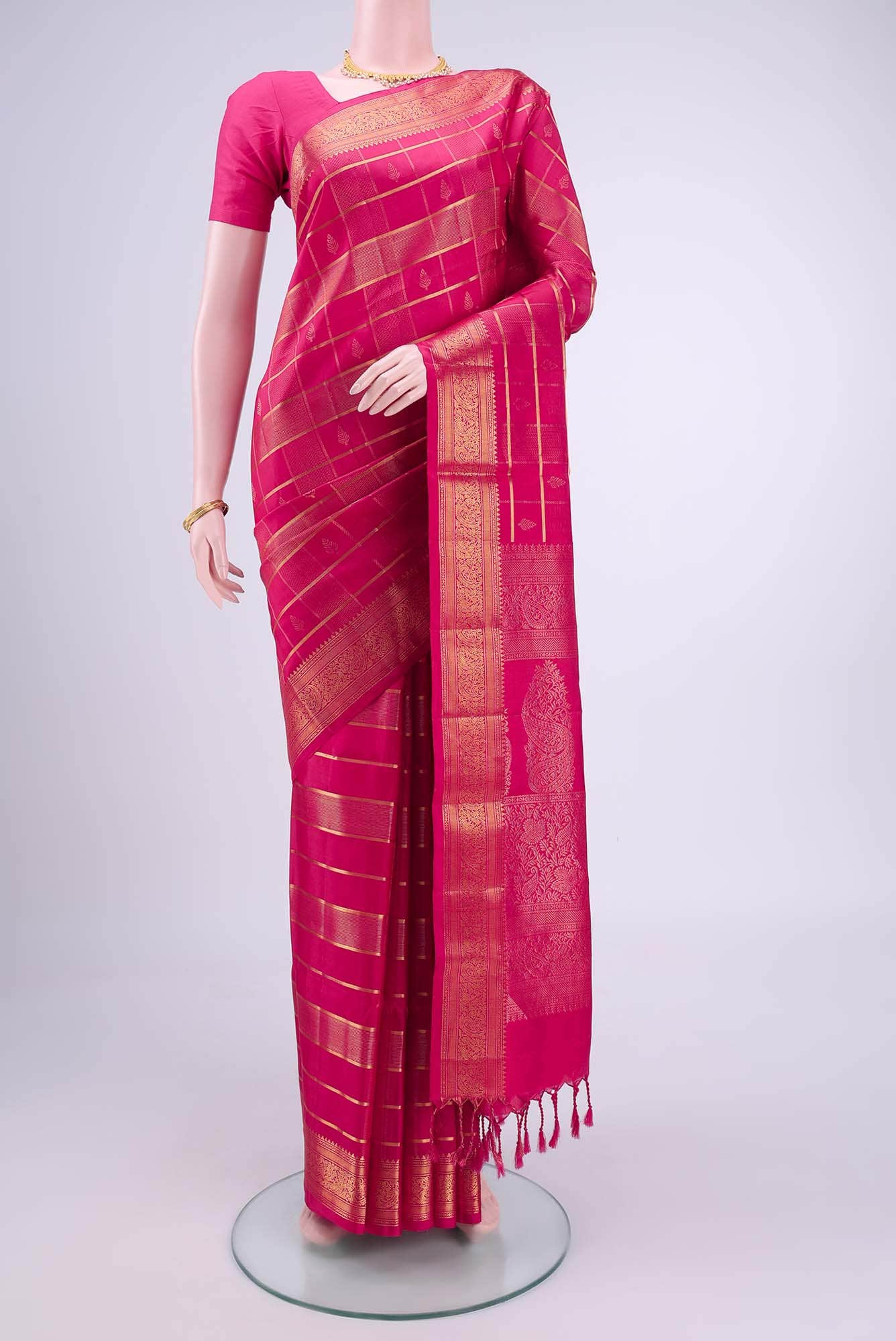Imperial Pink Soft Silk Saree