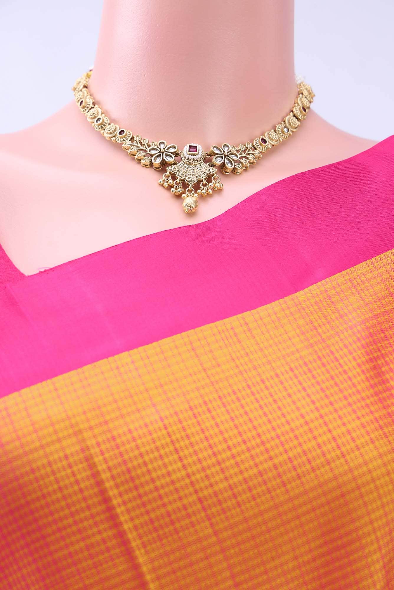 Brick Orange Soft Silk Saree