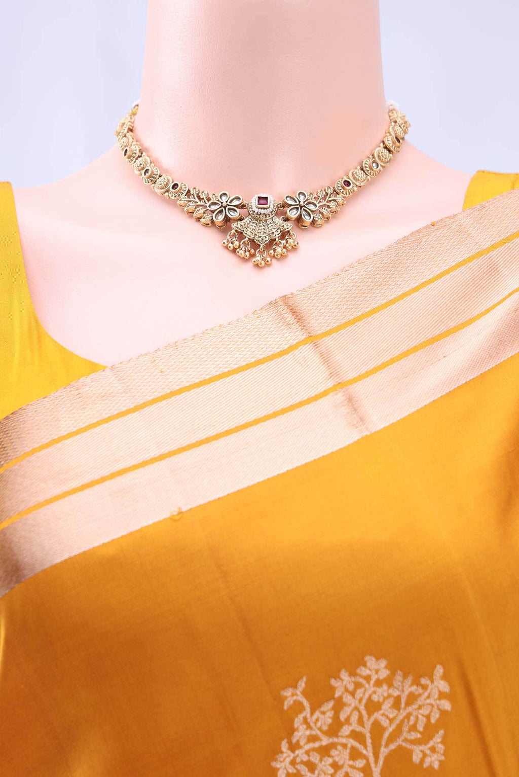 Mustard Soft Silk Saree