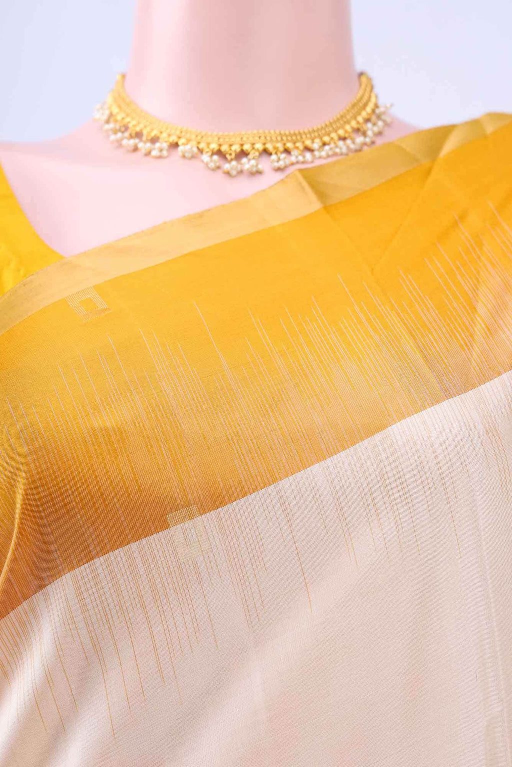 Off White Soft Silk Saree