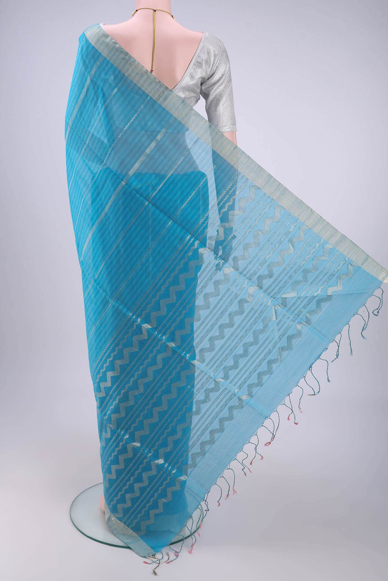Blue Kanchipuram Saree