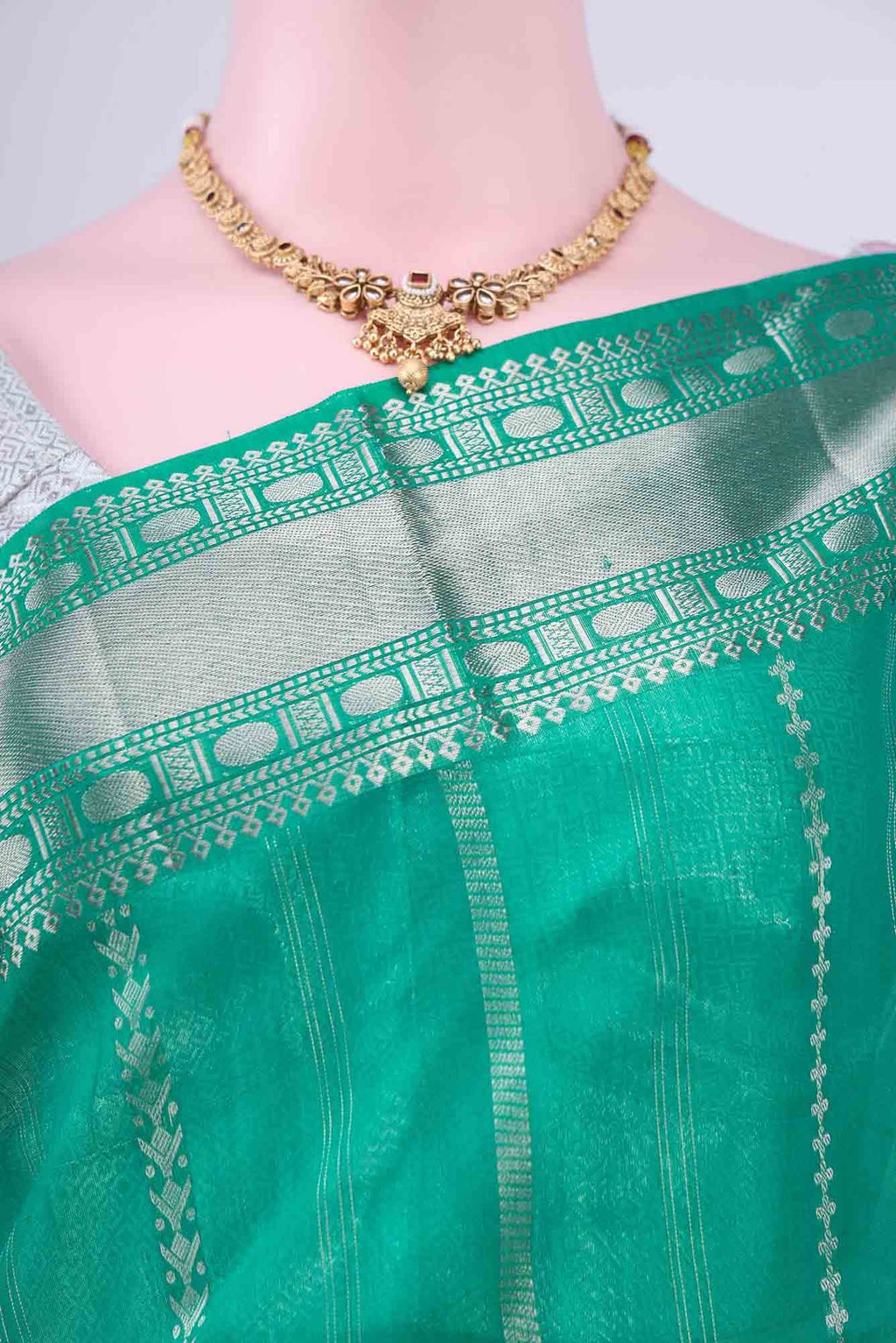 Green Kanchipuram Saree