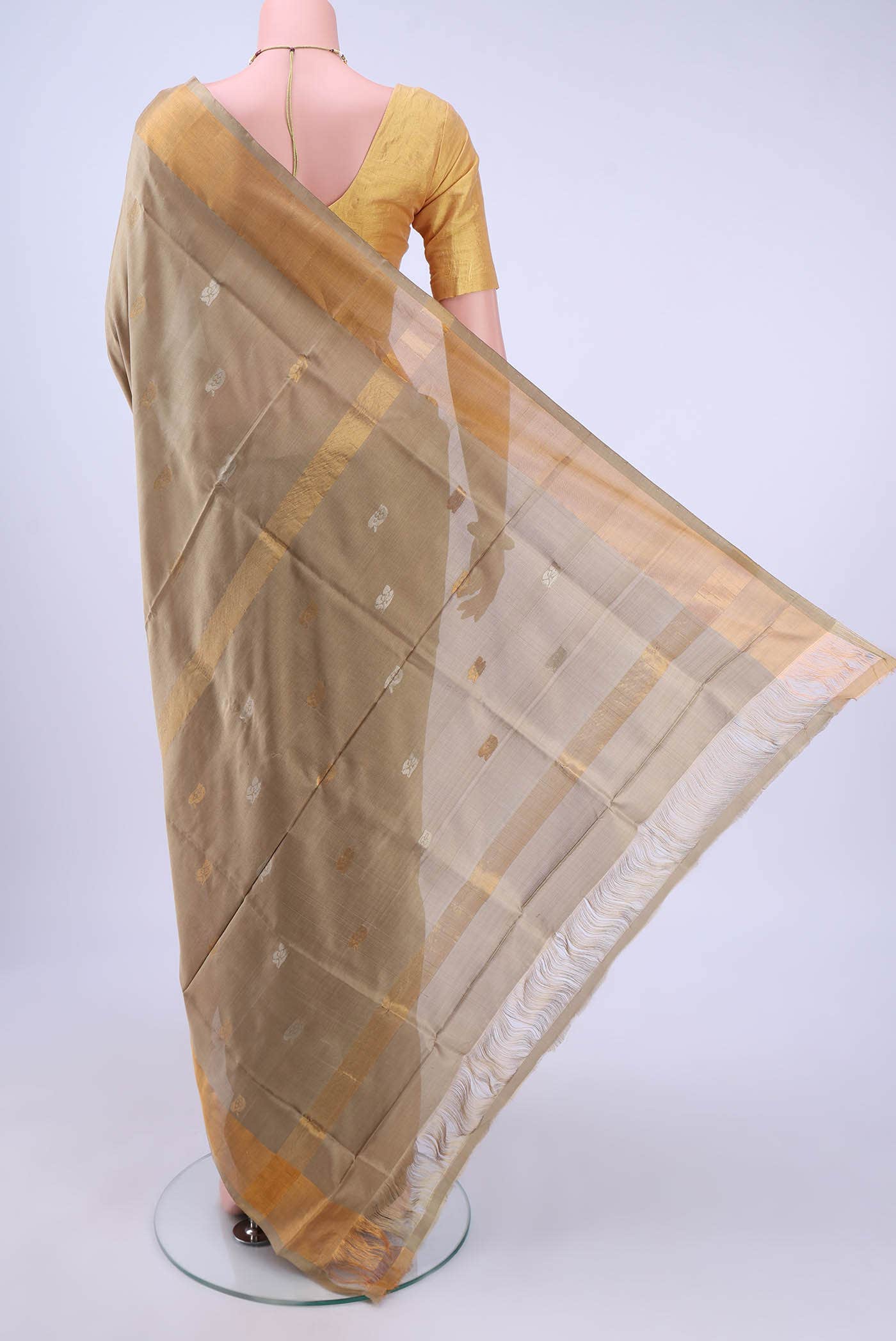 Beige Uppada Silk Saree