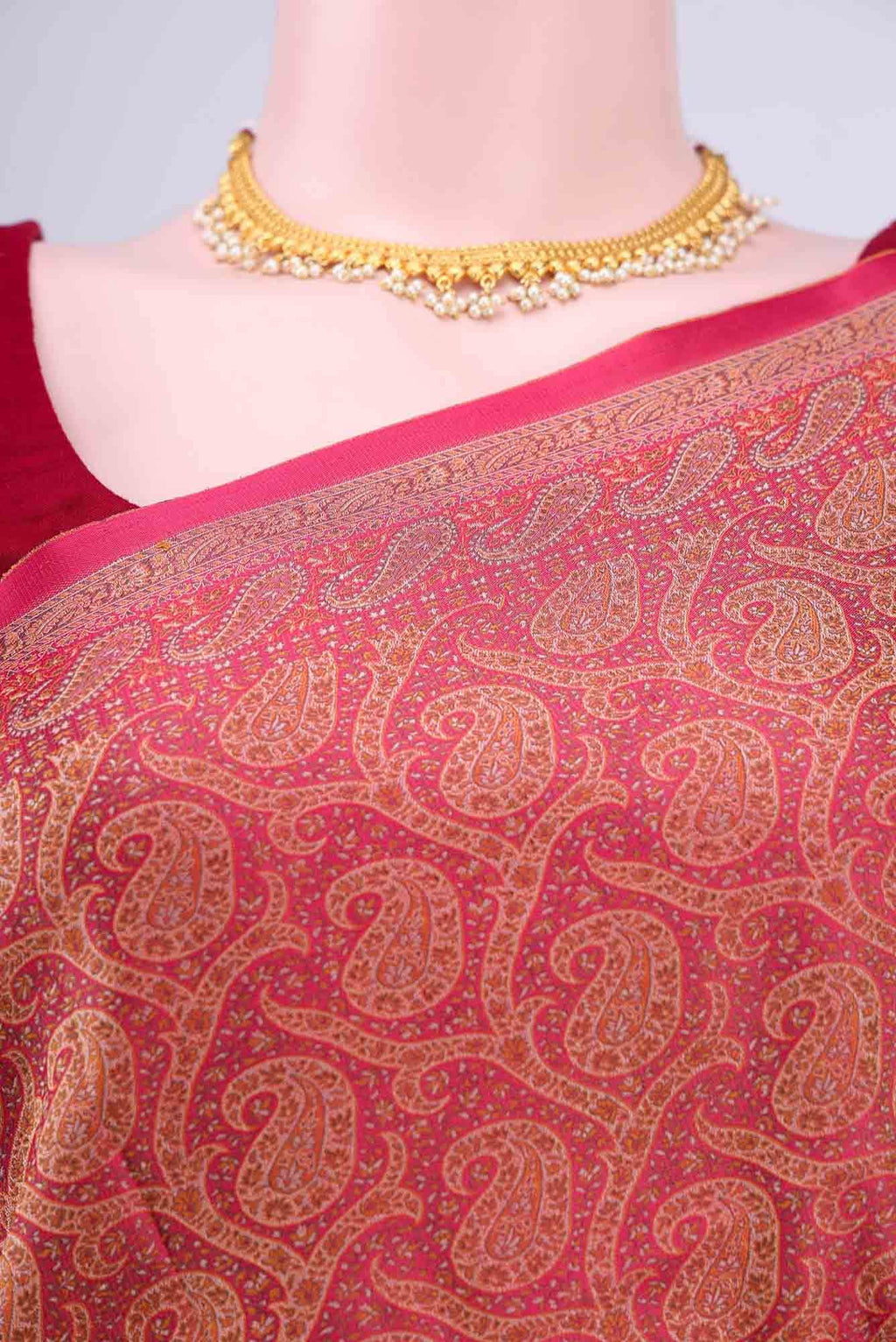 Pink Baluchari Silk Saree