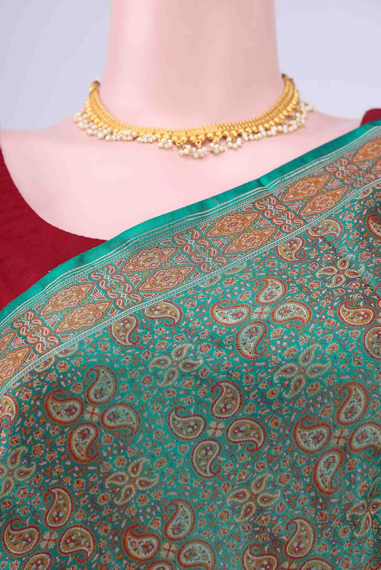 Green Baluchari Silk Saree