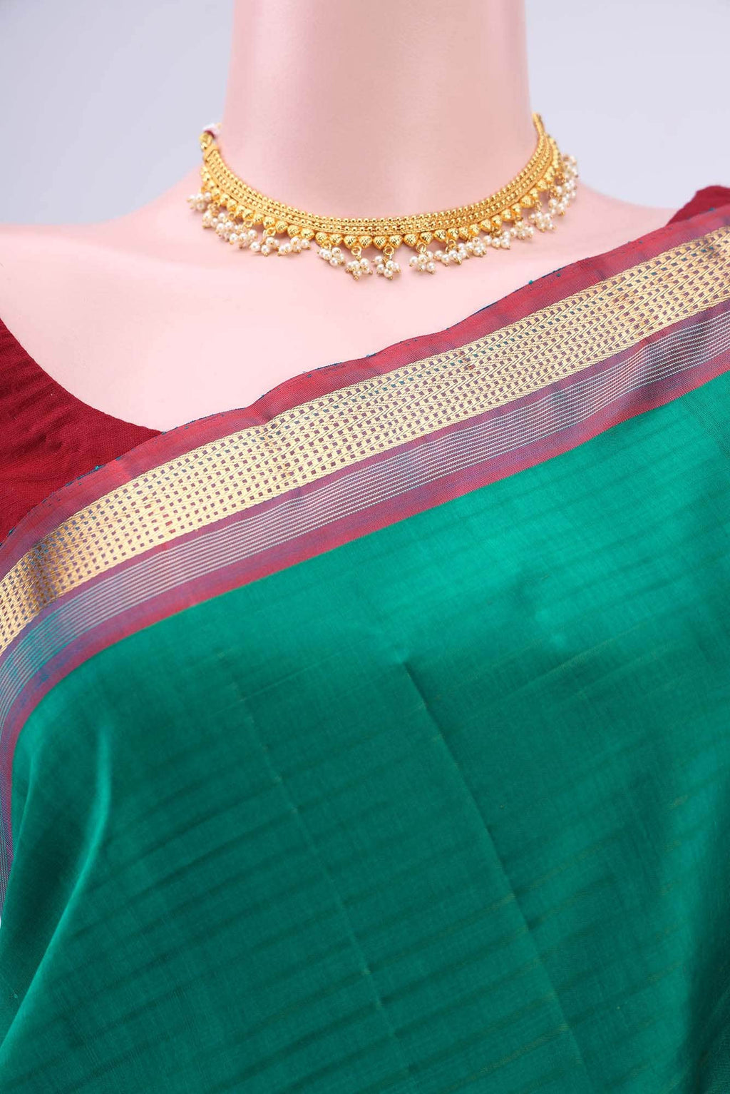 Green Kanchipuram Saree