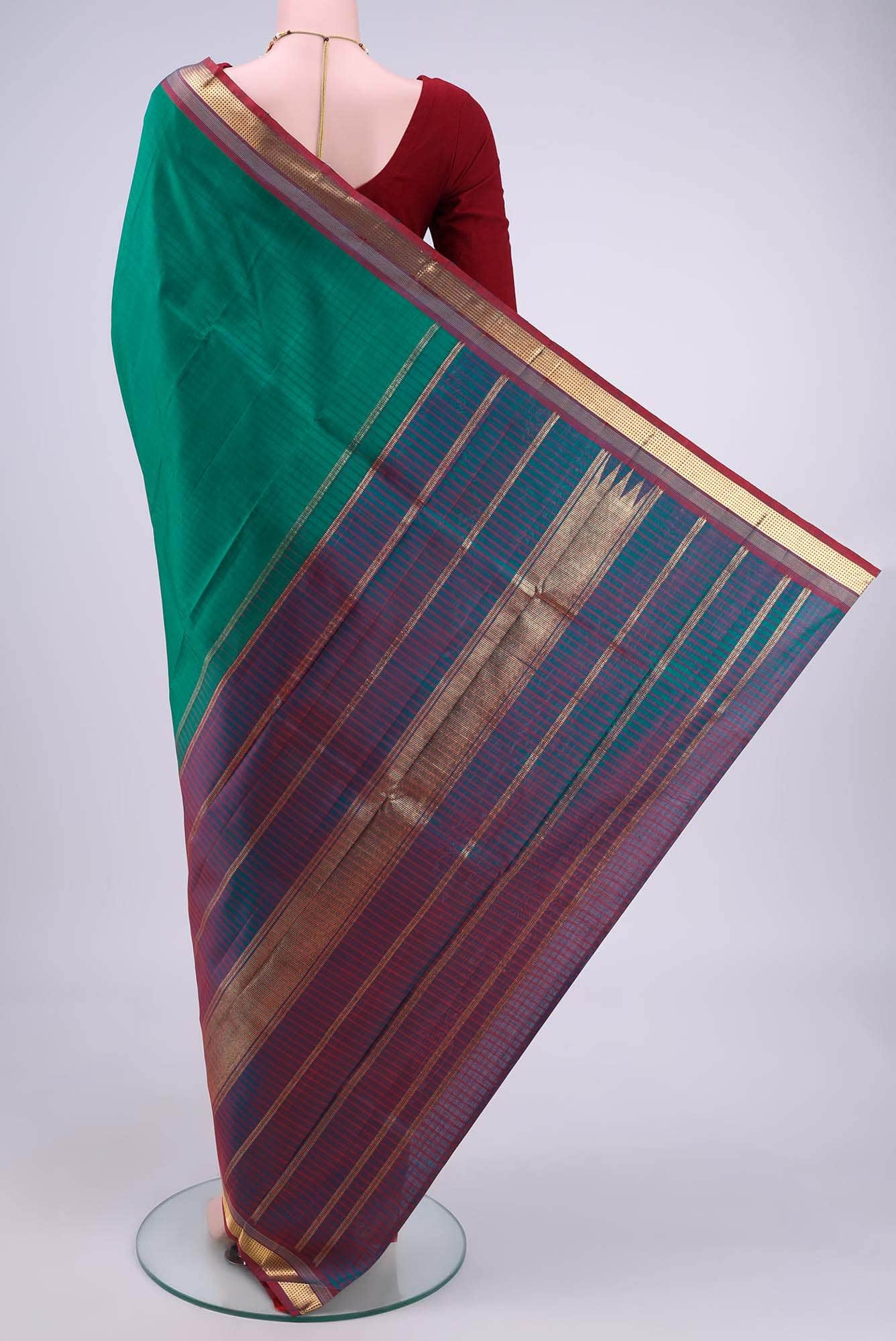 Green Kanchipuram Saree