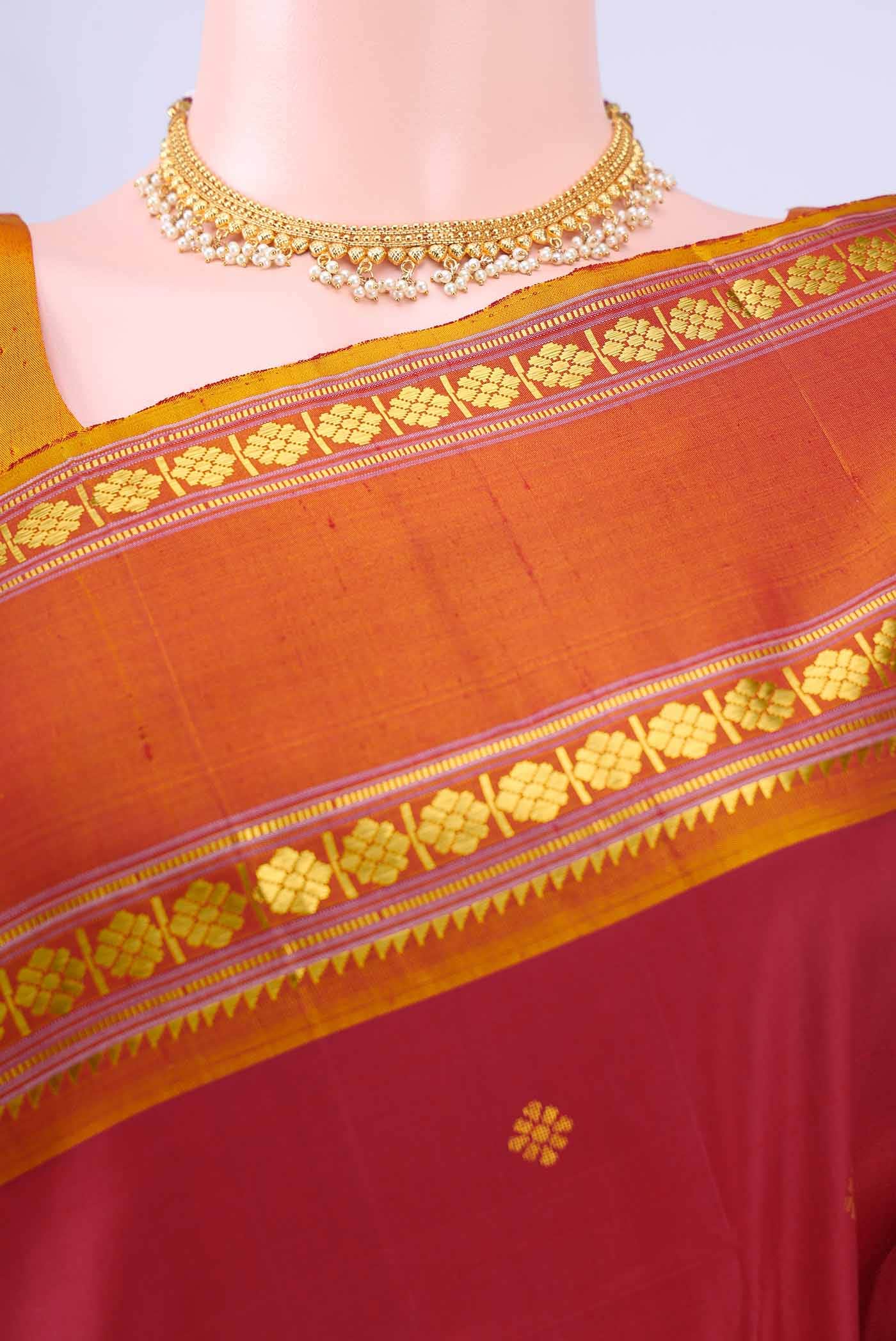 Red Kanchipuram Silk Saree