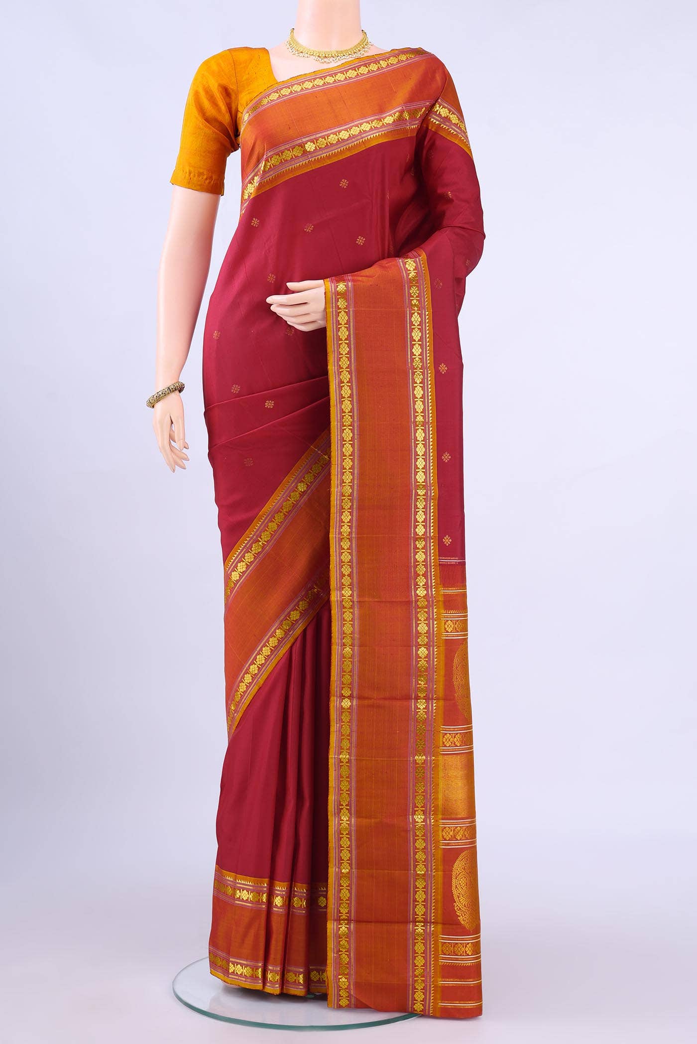 Red Kanchipuram Silk Saree