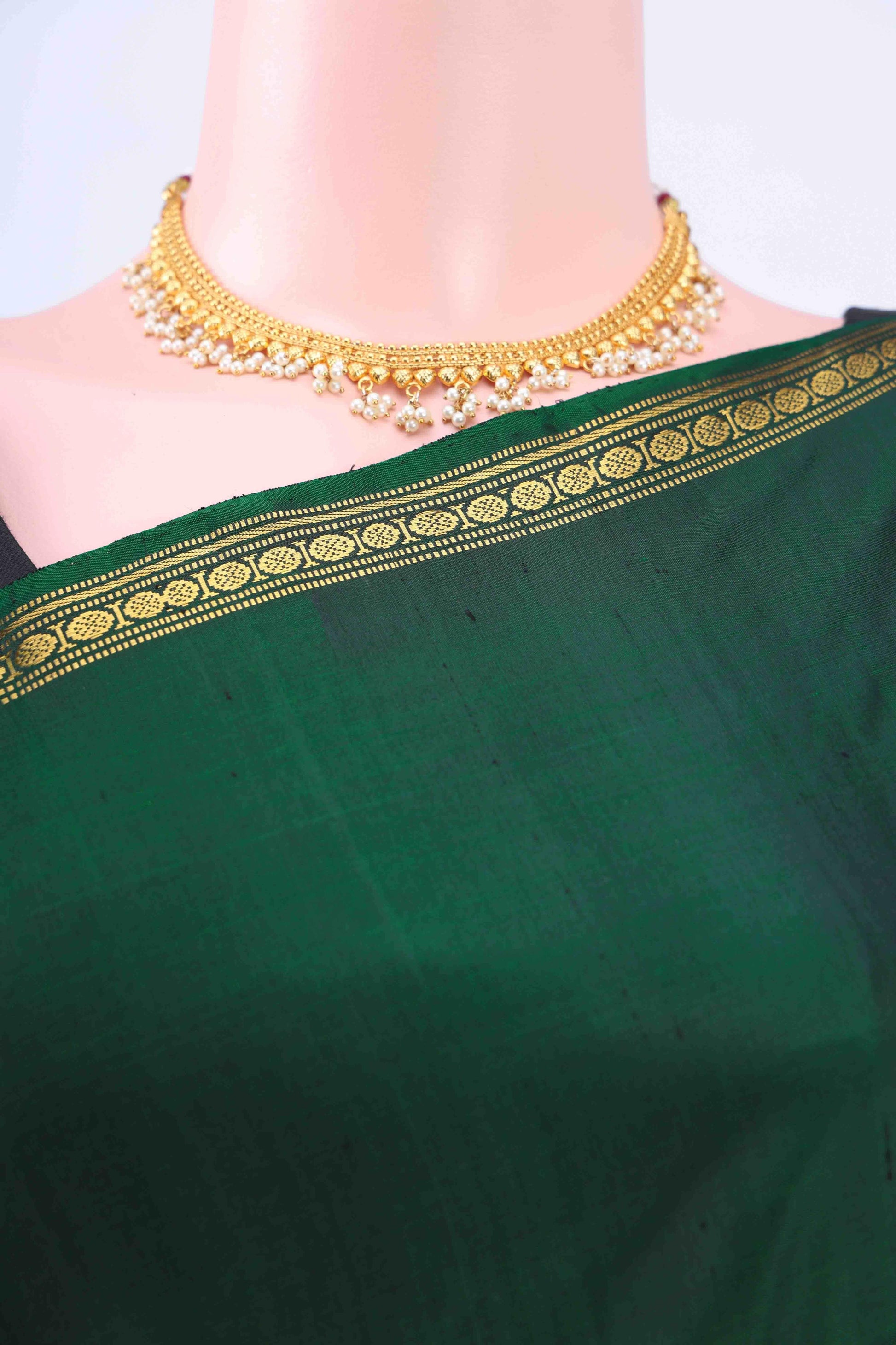 Navy Blue Kanchipuram Silk Saree