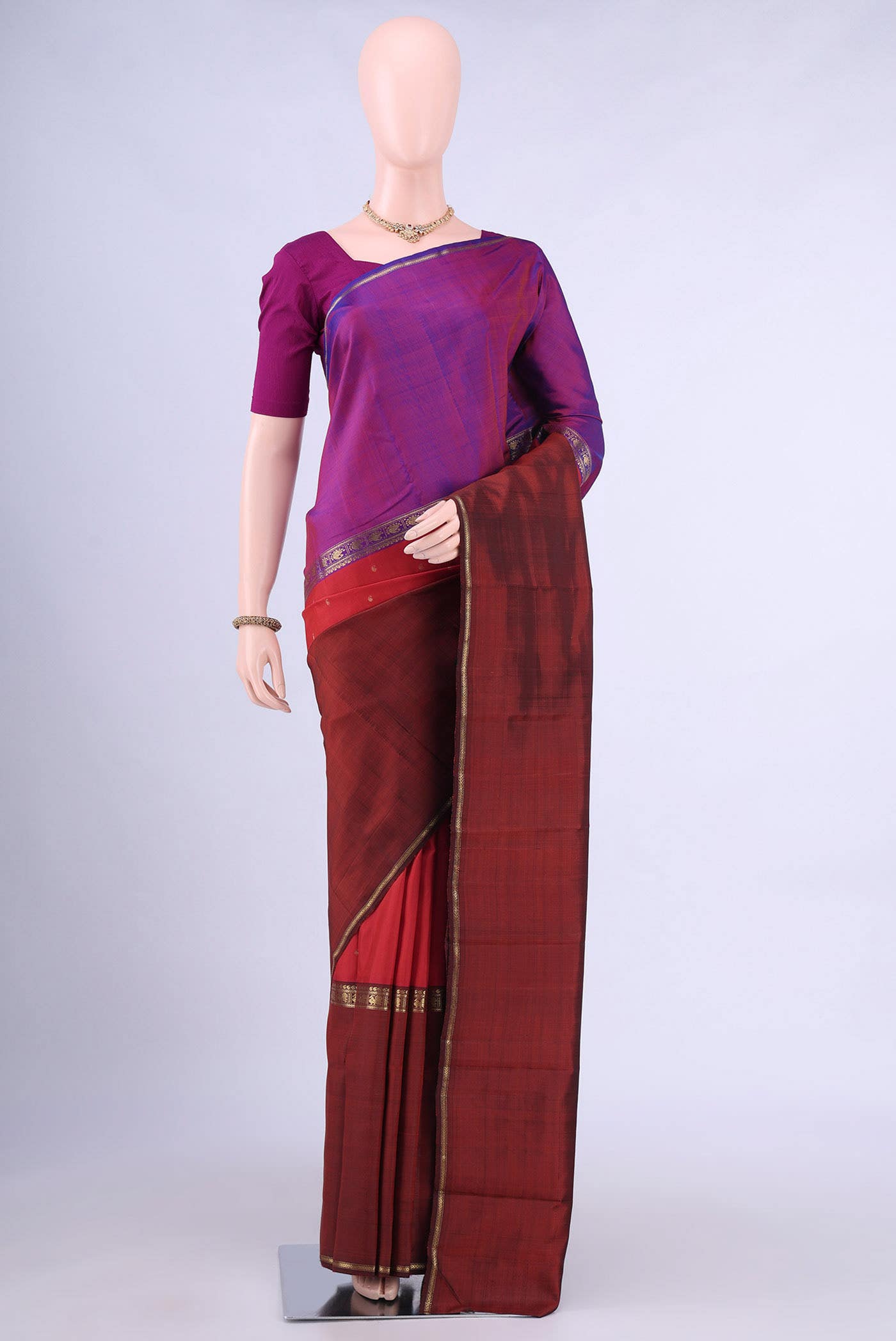 Red Kanchipuram Silk Saree