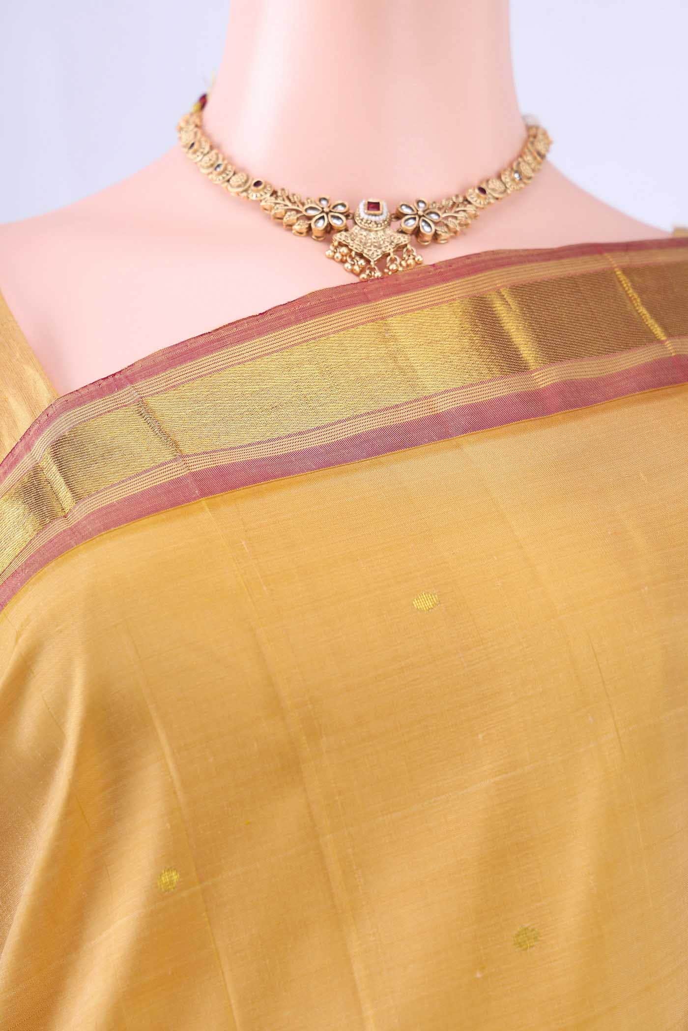 Beige Kanchipuram Saree
