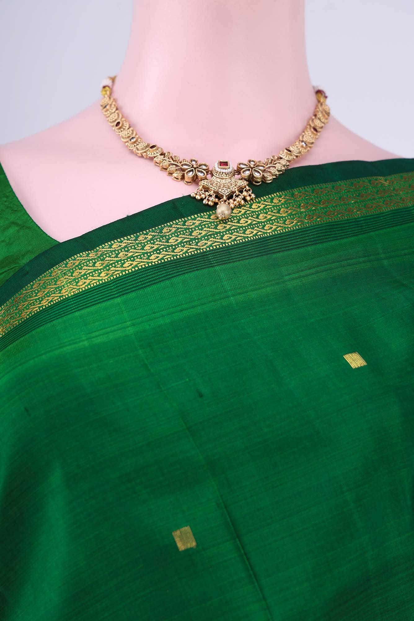 Green Kanchipuram Silk Saree