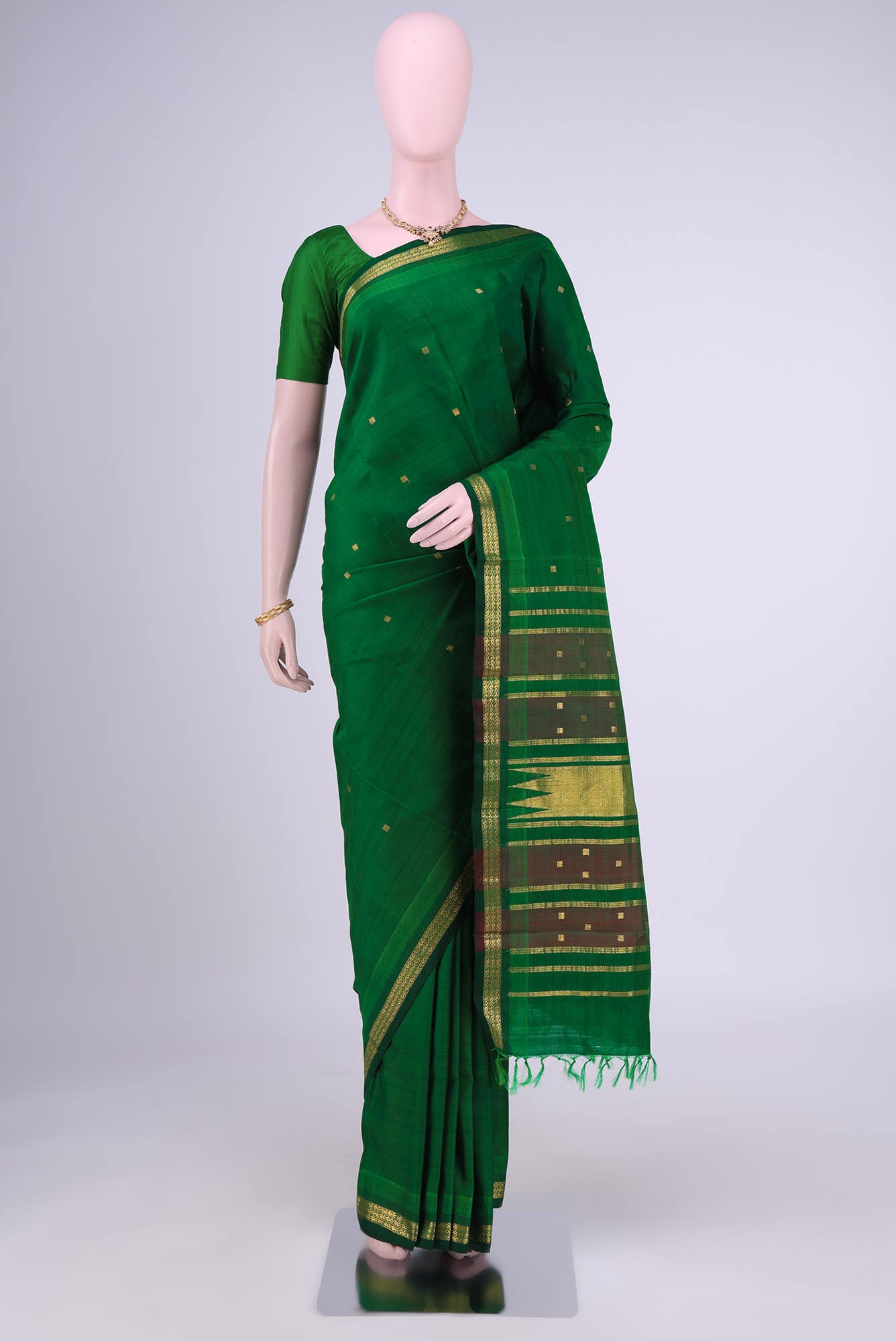 Green Kanchipuram Silk Saree