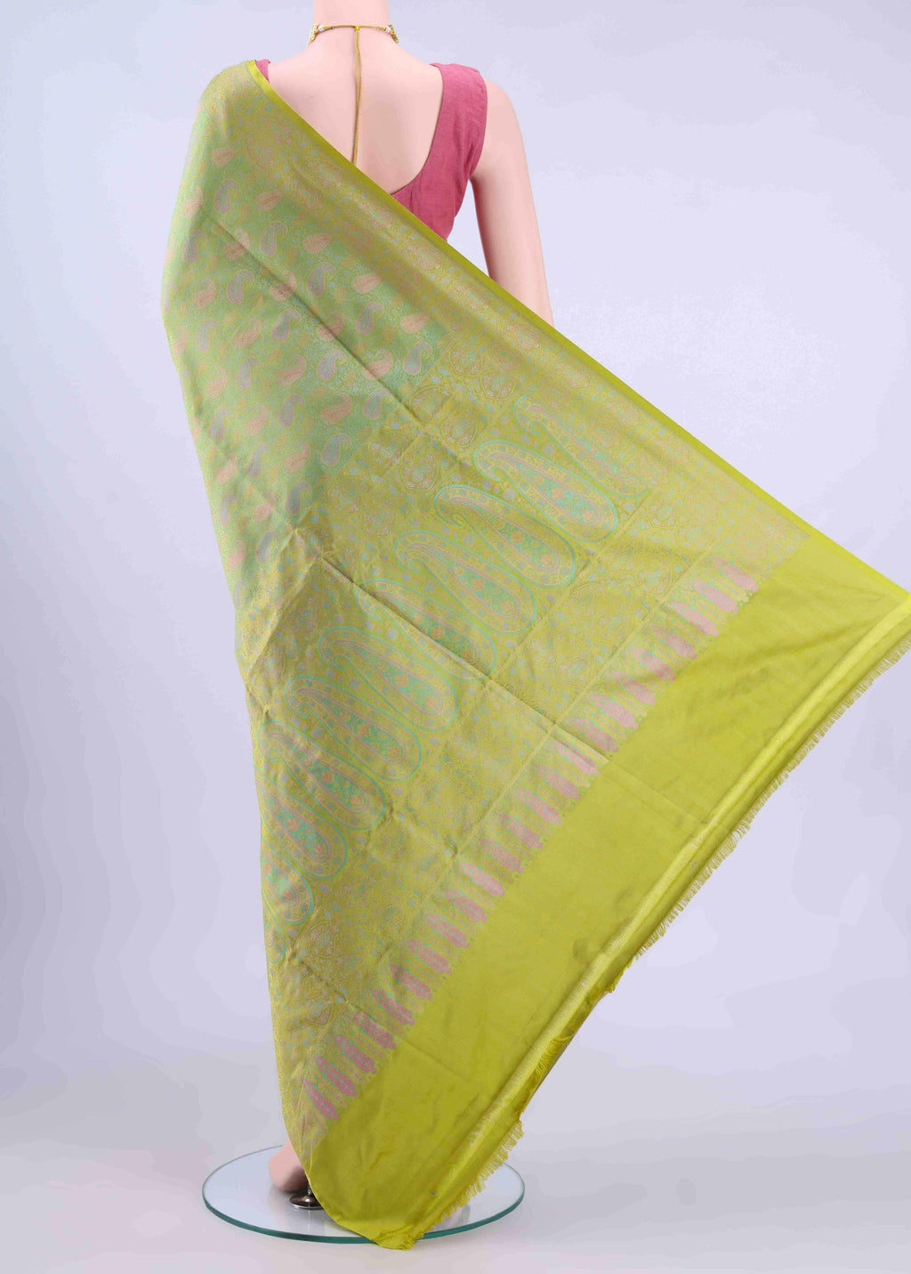 Light Green Banarasi Saree