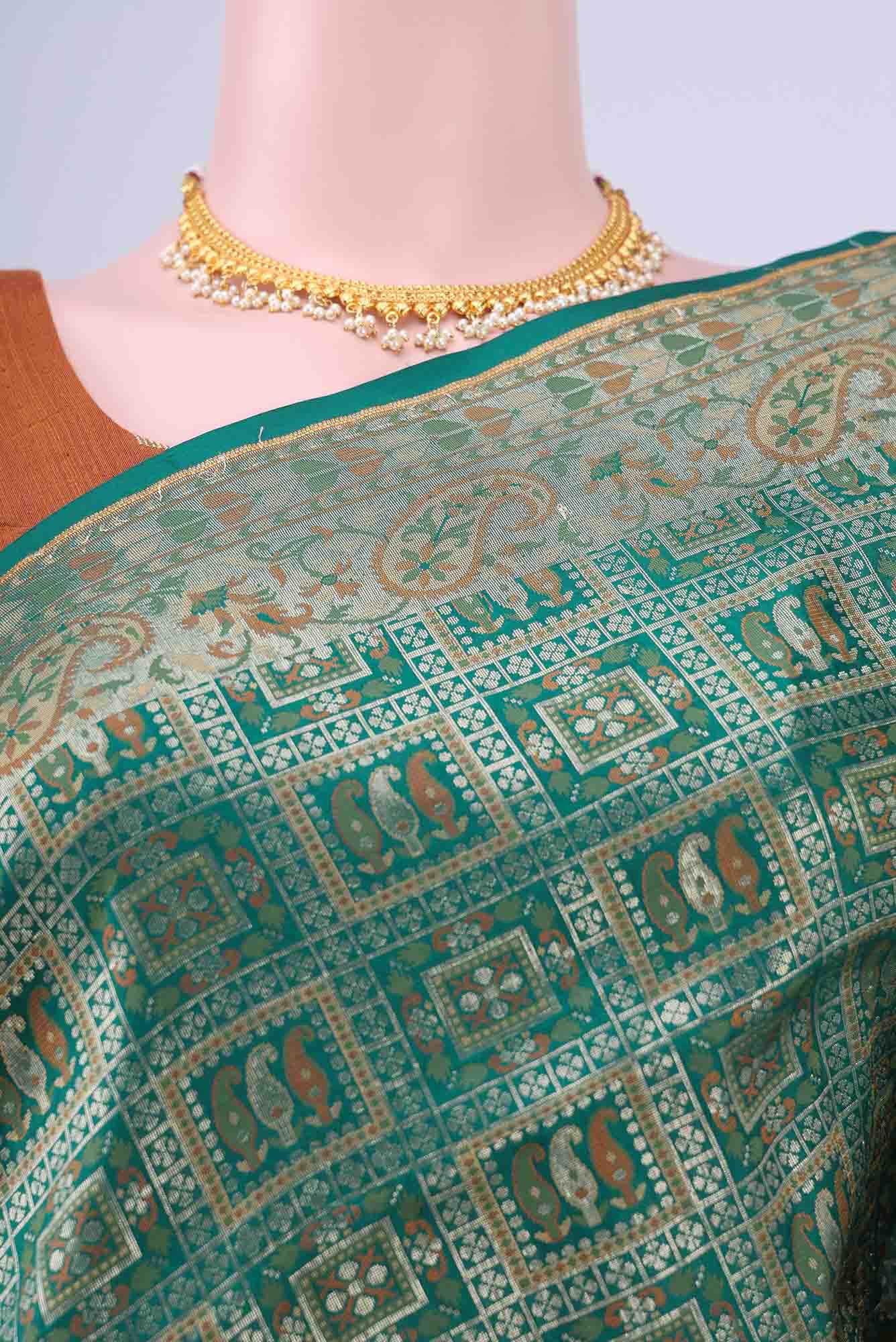 Green Banarasi Silk Saree