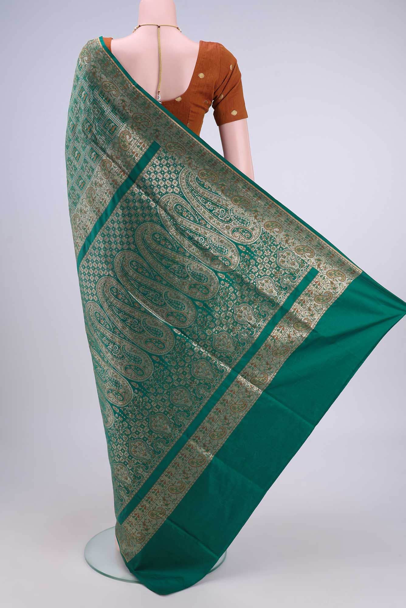 Green Banarasi Silk Saree