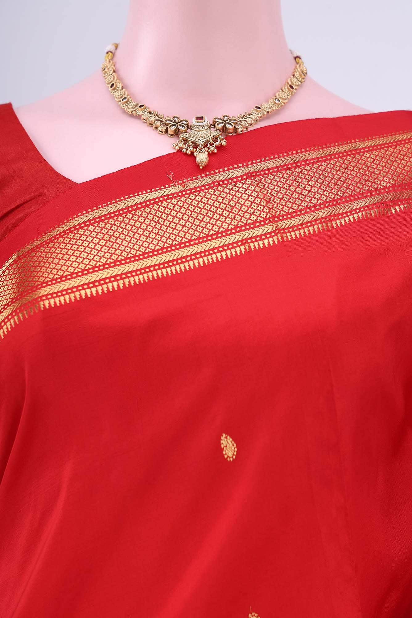 Red Paithani Silk Saree