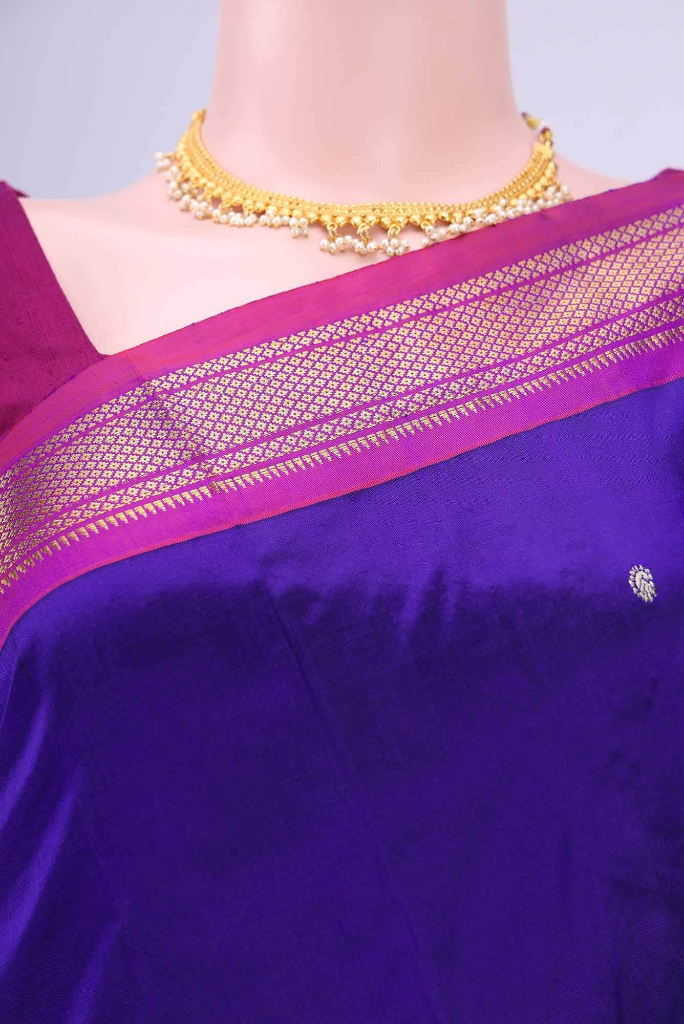 Royal Blue Paithani Silk Saree