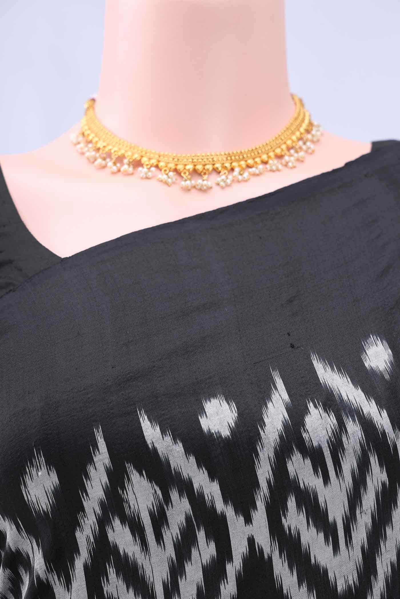Black Pochampally Silk Saree