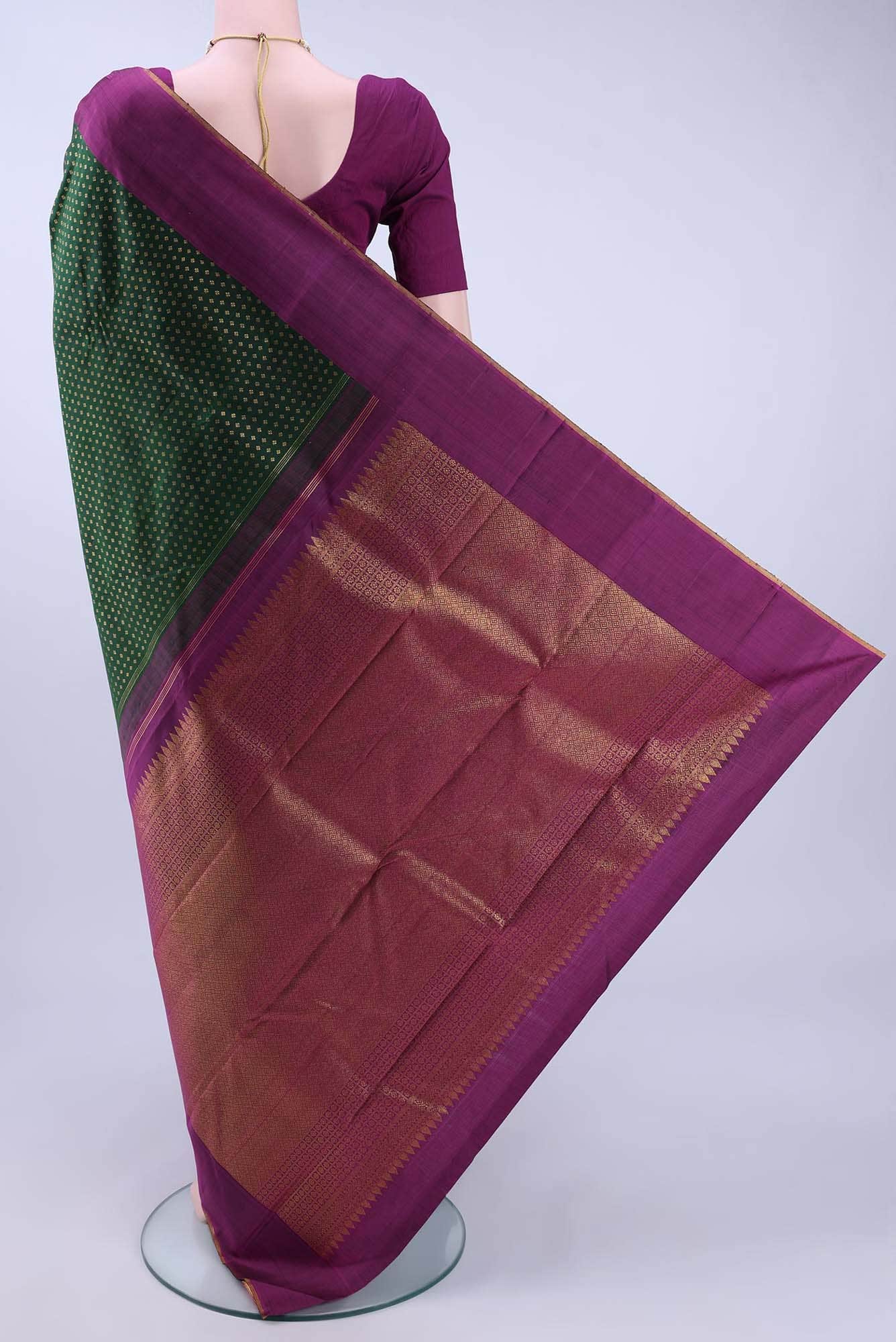 Green Kanchipuram Saree
